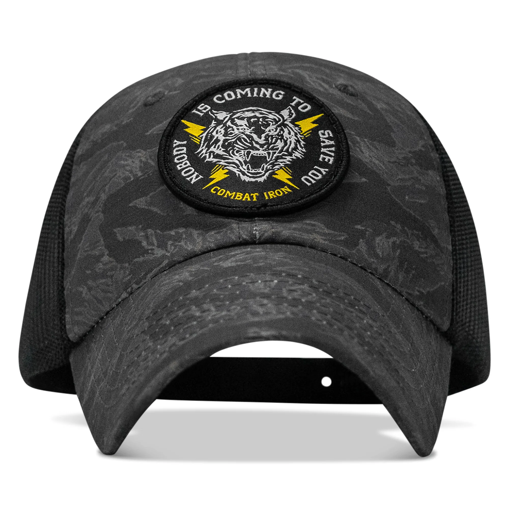 Nobody is Coming To Save You Patch Tactical Ripstop Mesh Snapback Hat - Image 5