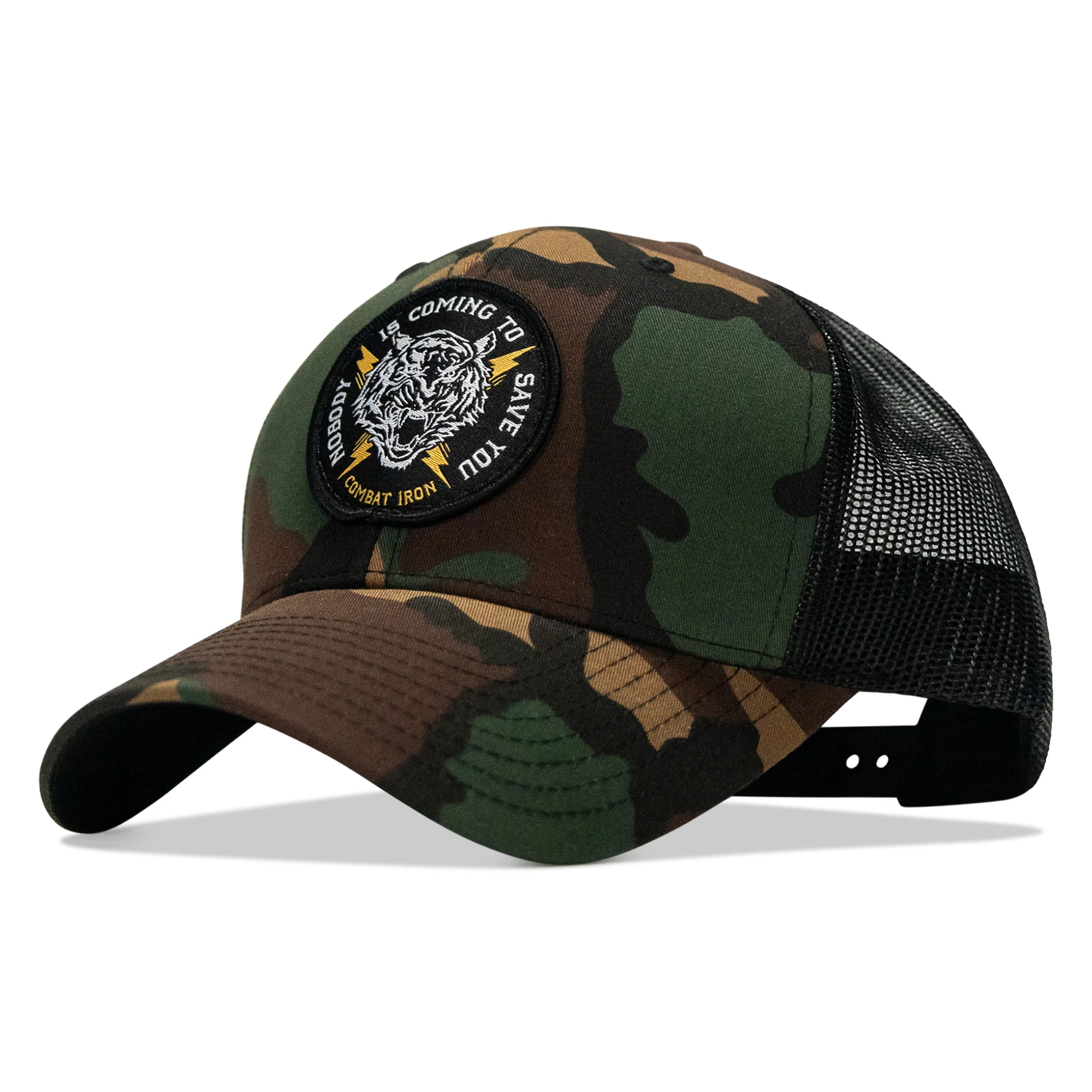 Nobody Is Coming To Save You Patch Snapback Hat - Image 35