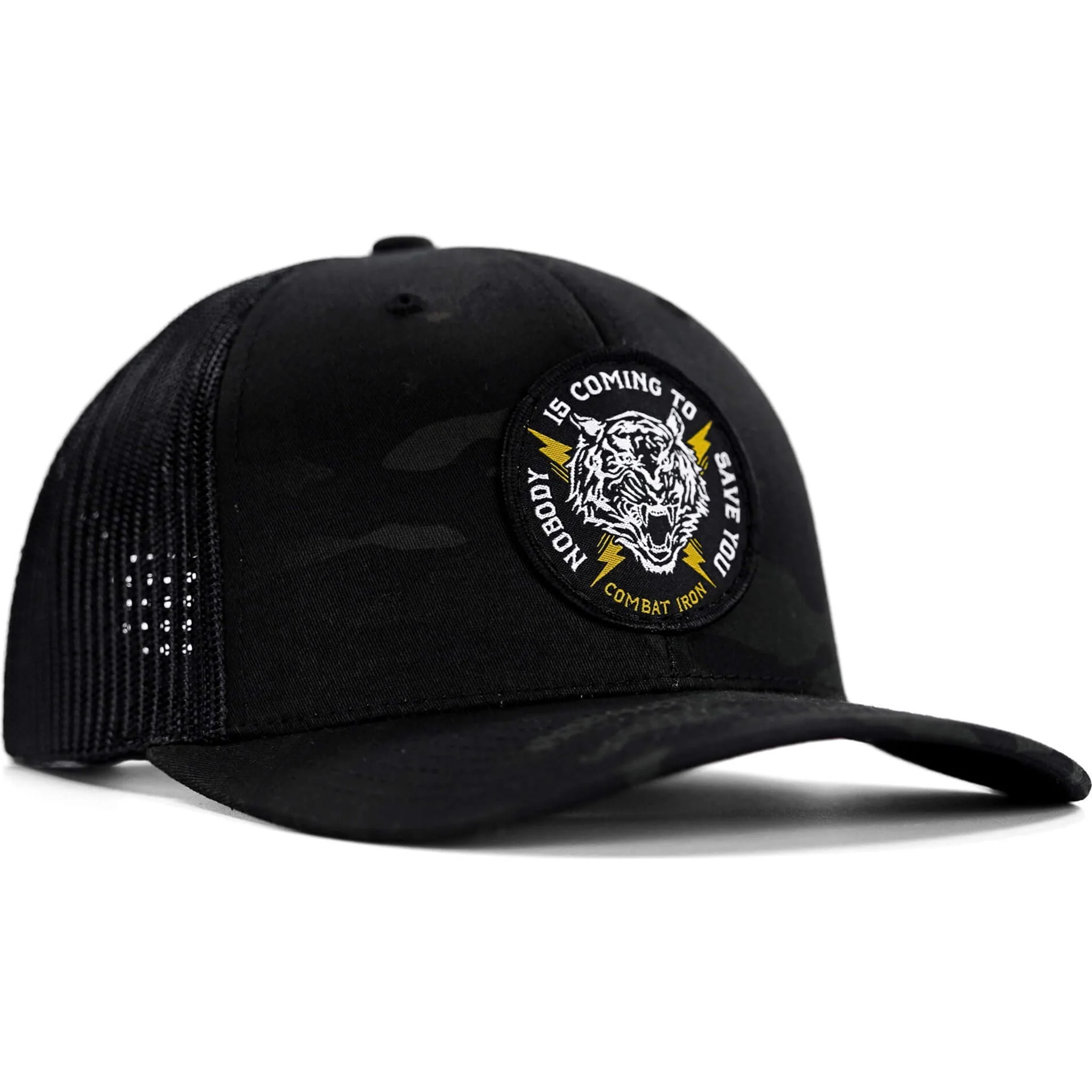 Nobody Is Coming To Save You Patch Snapback Hat - Image 4