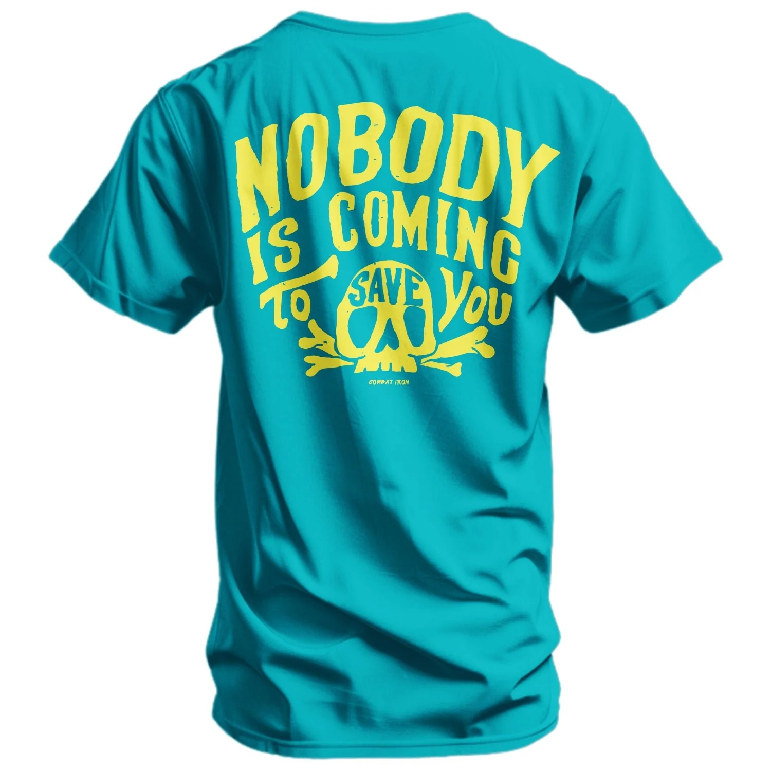 Nobody Is Coming To Save You Skull Men's T-Shirt - Image 12