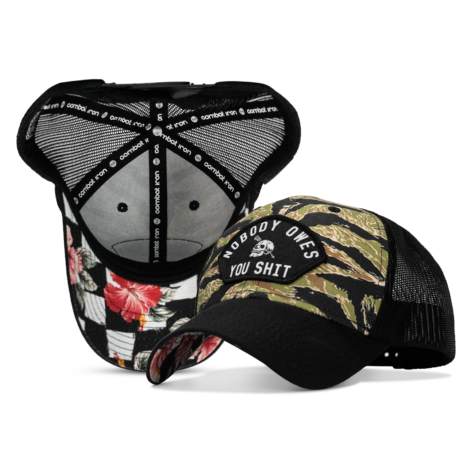 Nobody Owes You Shit Patch Original Ripstop Snapback Hat - Image 4