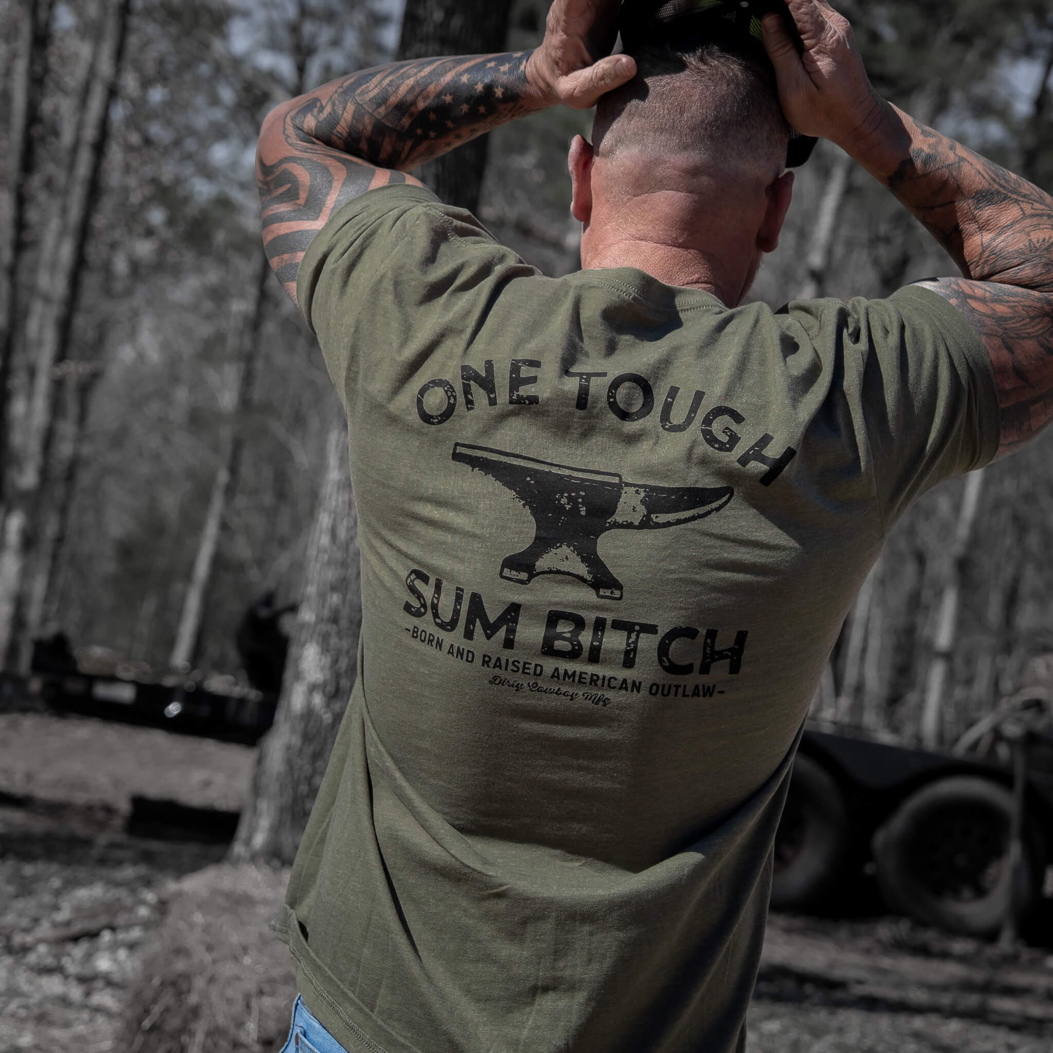 One Tough Sum Anvil Men's T-Shirt - Image 11