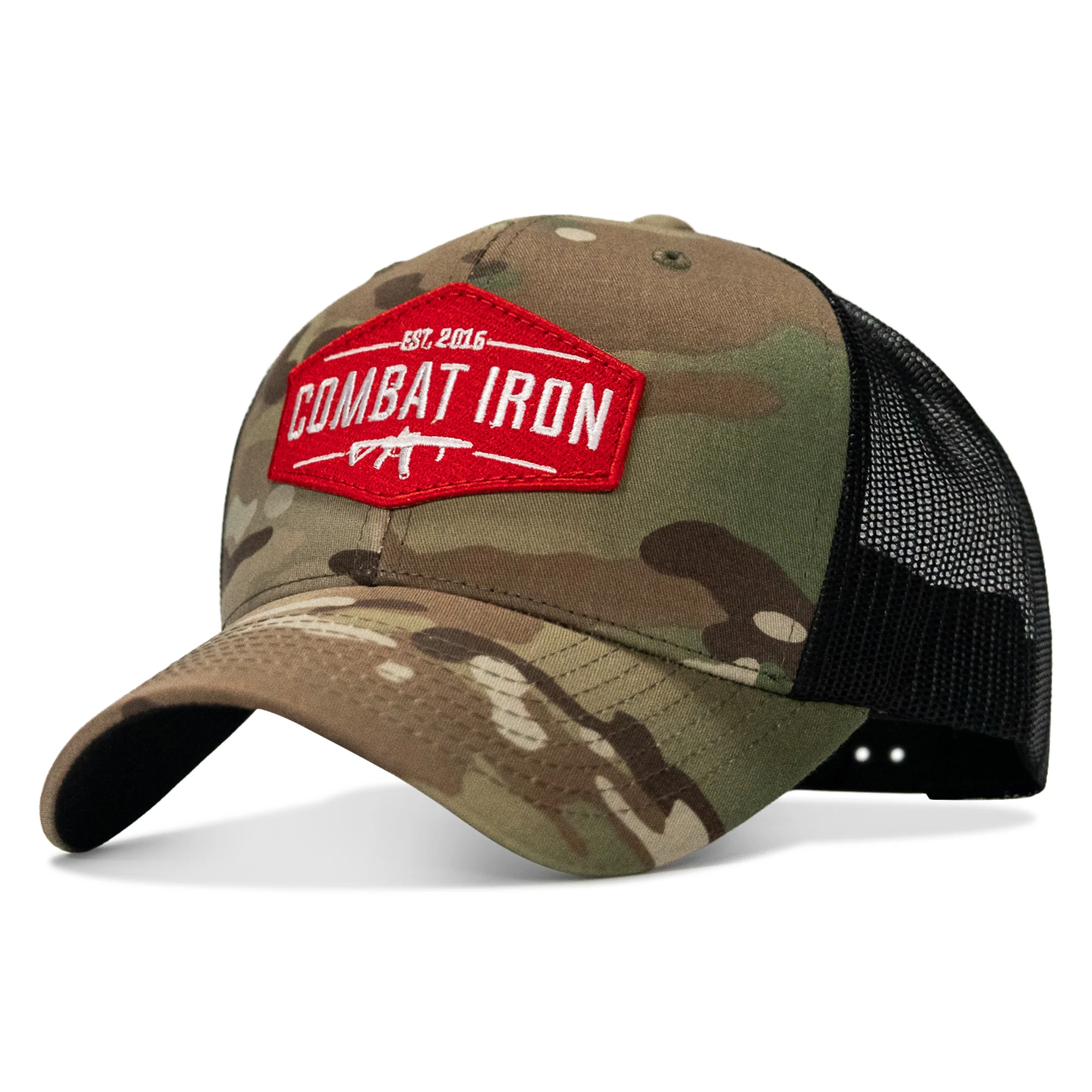 Original AR Red Patch Mid-Profile Mesh Snapback Hat - Image 11
