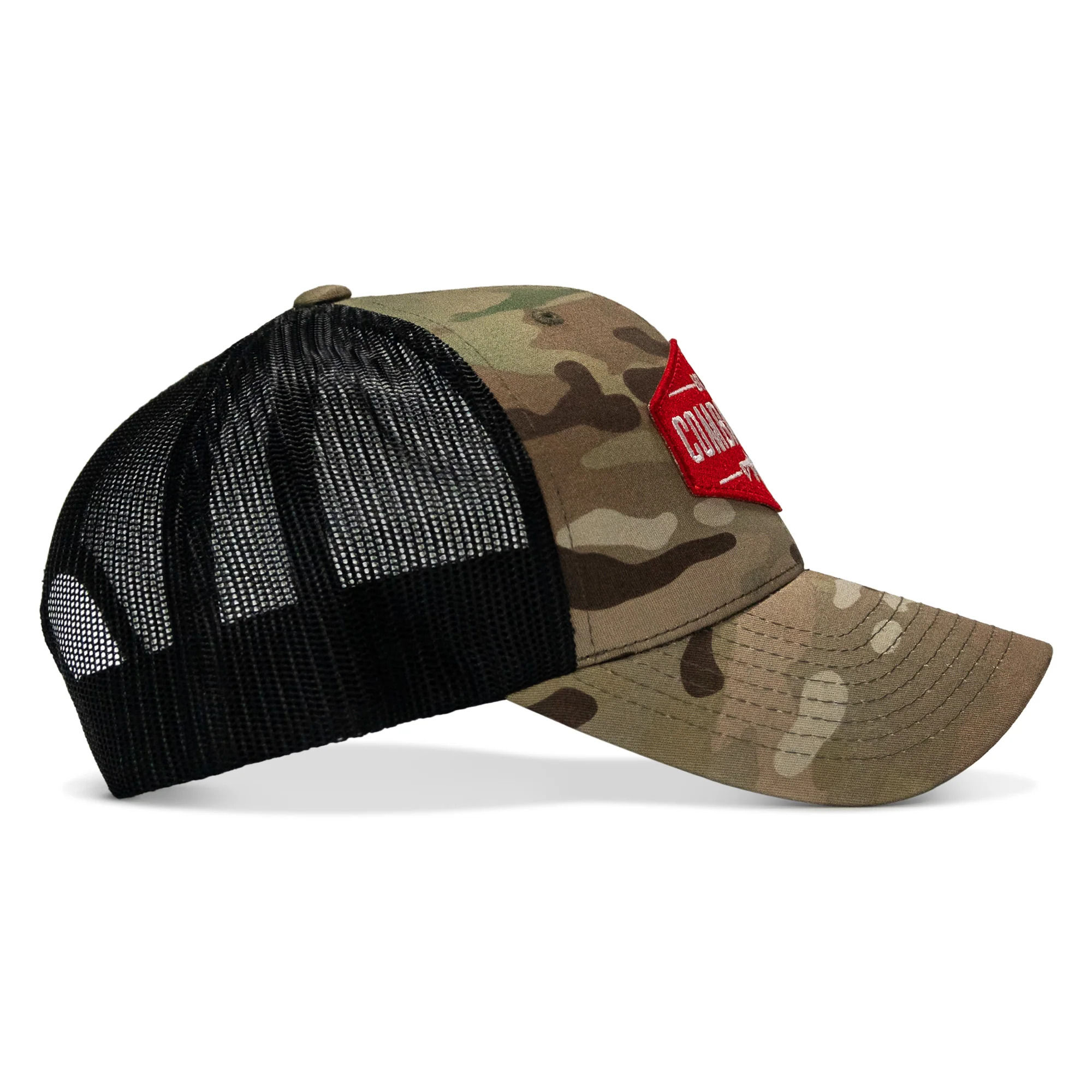 Original AR Red Patch Mid-Profile Mesh Snapback Hat - Image 14