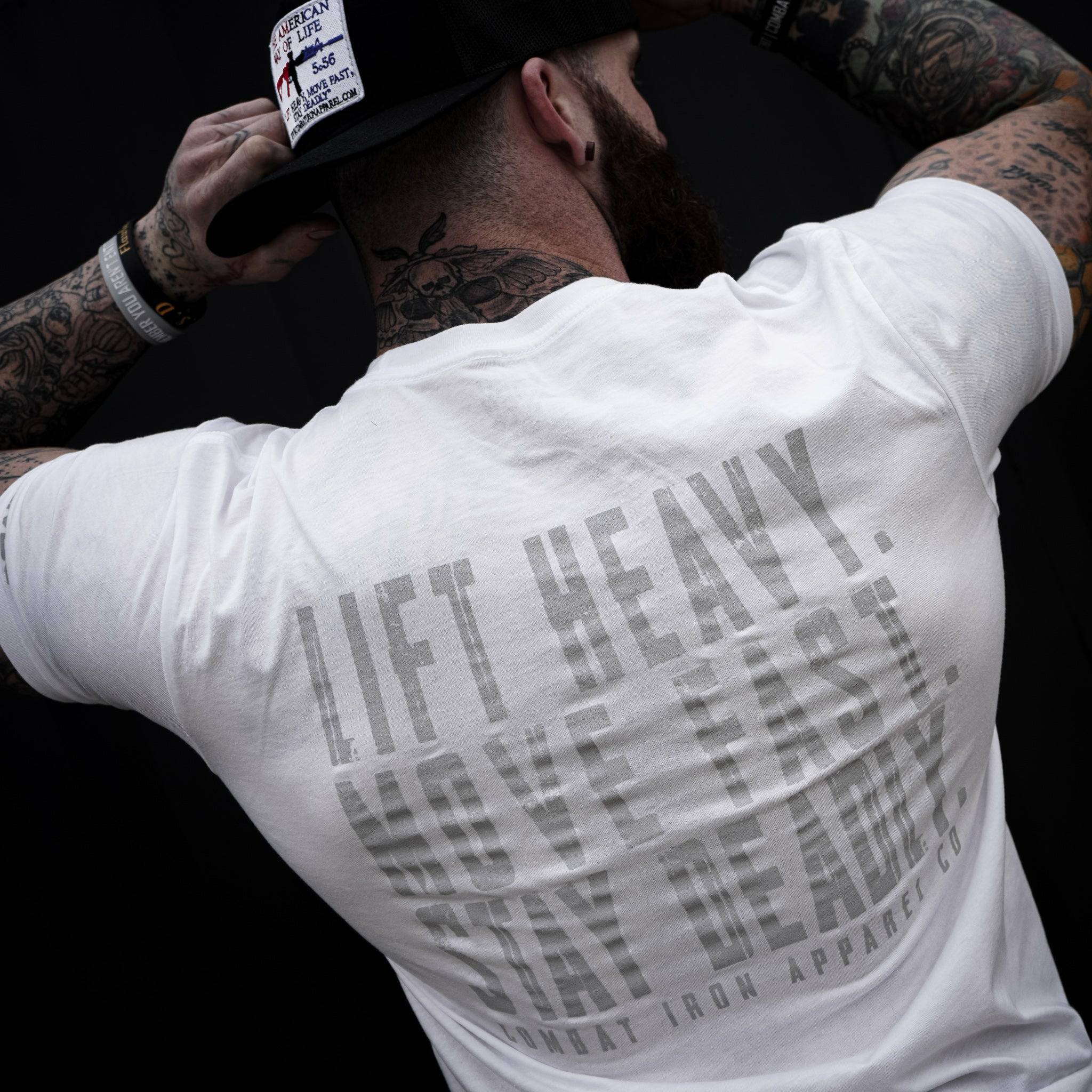 Original Motto: Lift Heavy. Move Fast. Stay Deadly. Men's T-Shirt - Image 10