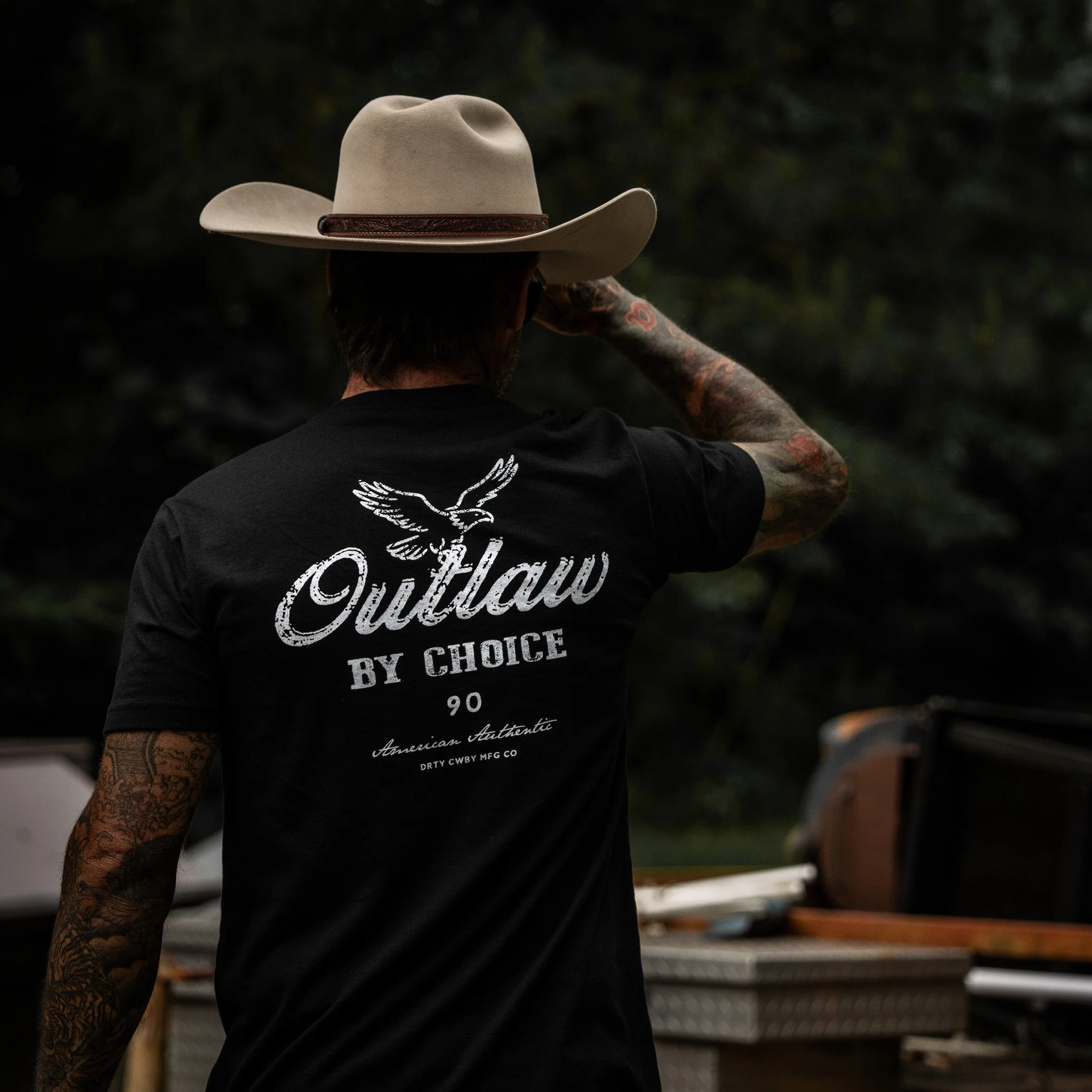 Outlaw By Choice Men's T-Shirt - Image 6