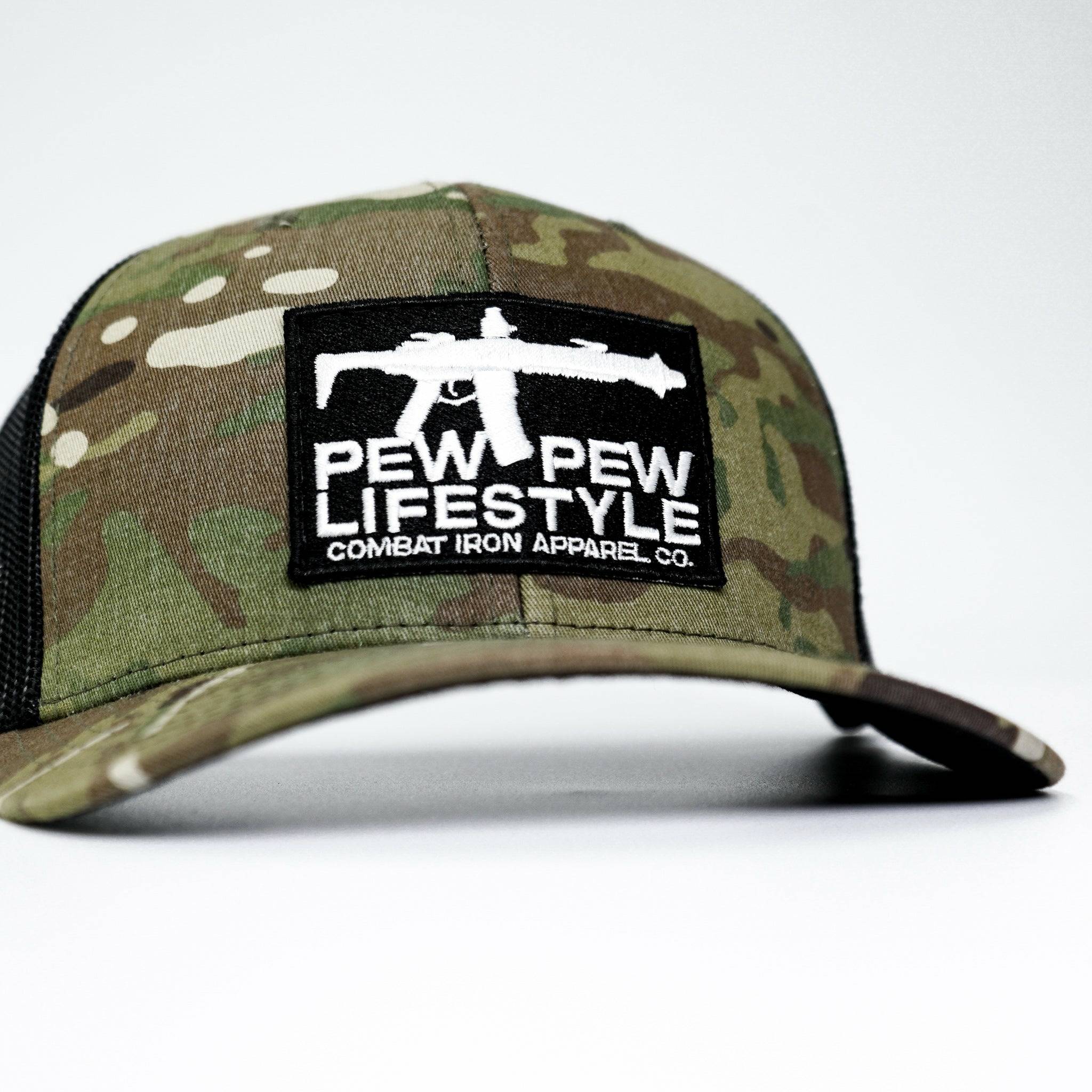 Pew Pew Lifestyle Patch Mid-Profile Snapback Hat - Image 14