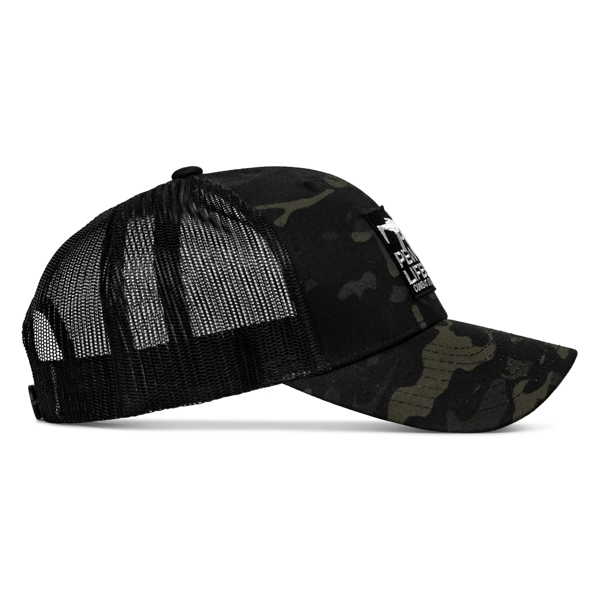 Pew Pew Lifestyle Patch Mid-Profile Snapback Hat - Image 24
