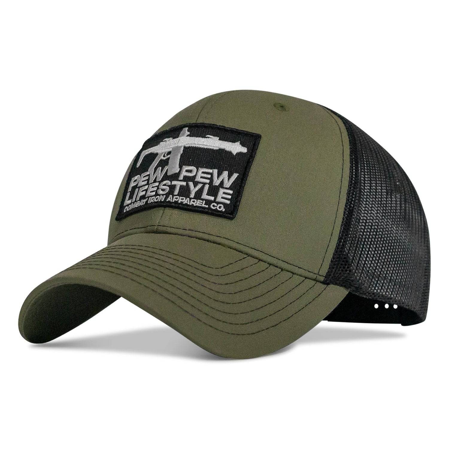 Pew Pew Lifestyle Patch Mid-Profile Snapback Hat - Image 3