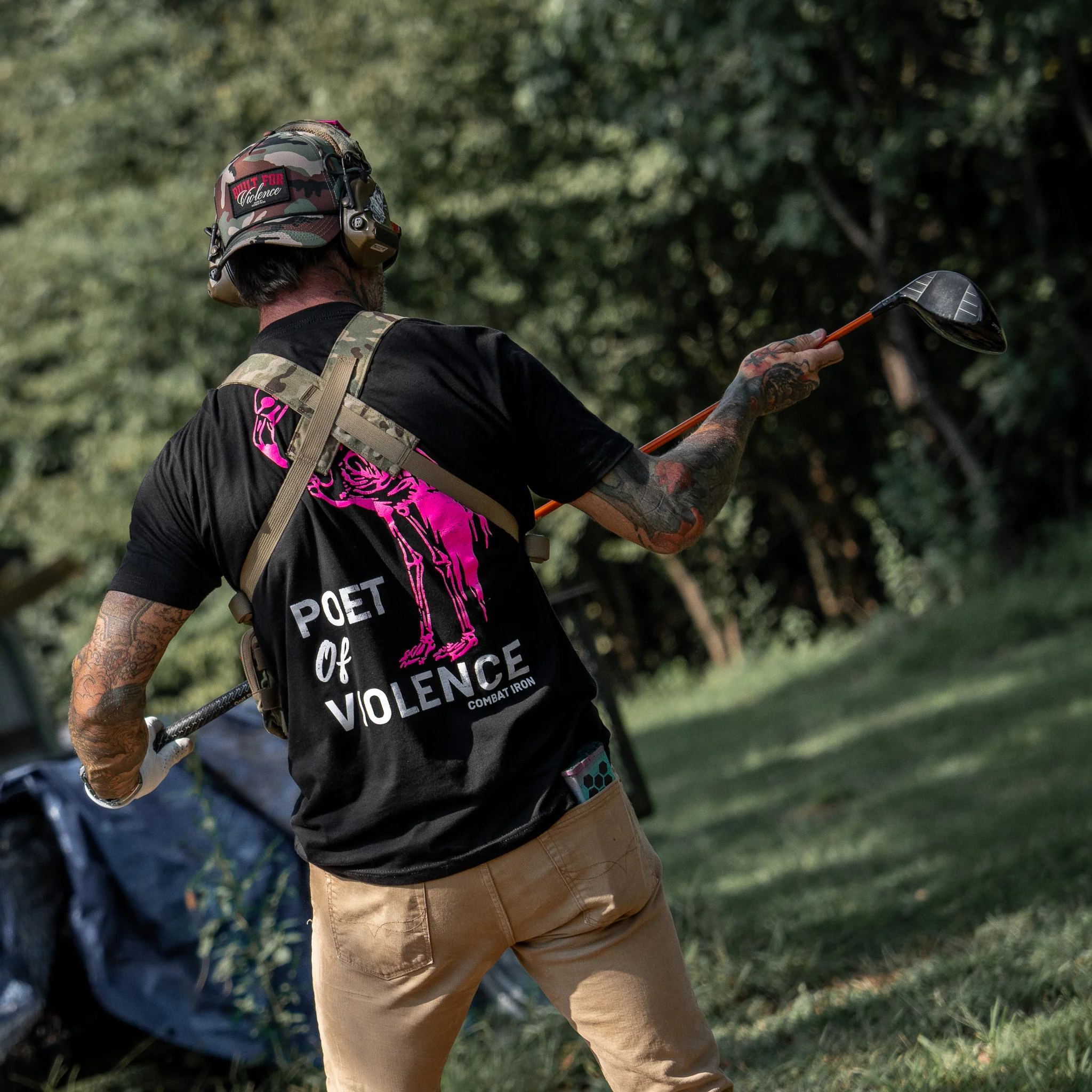 Poet Of Violence Men's T-Shirt - Image 3
