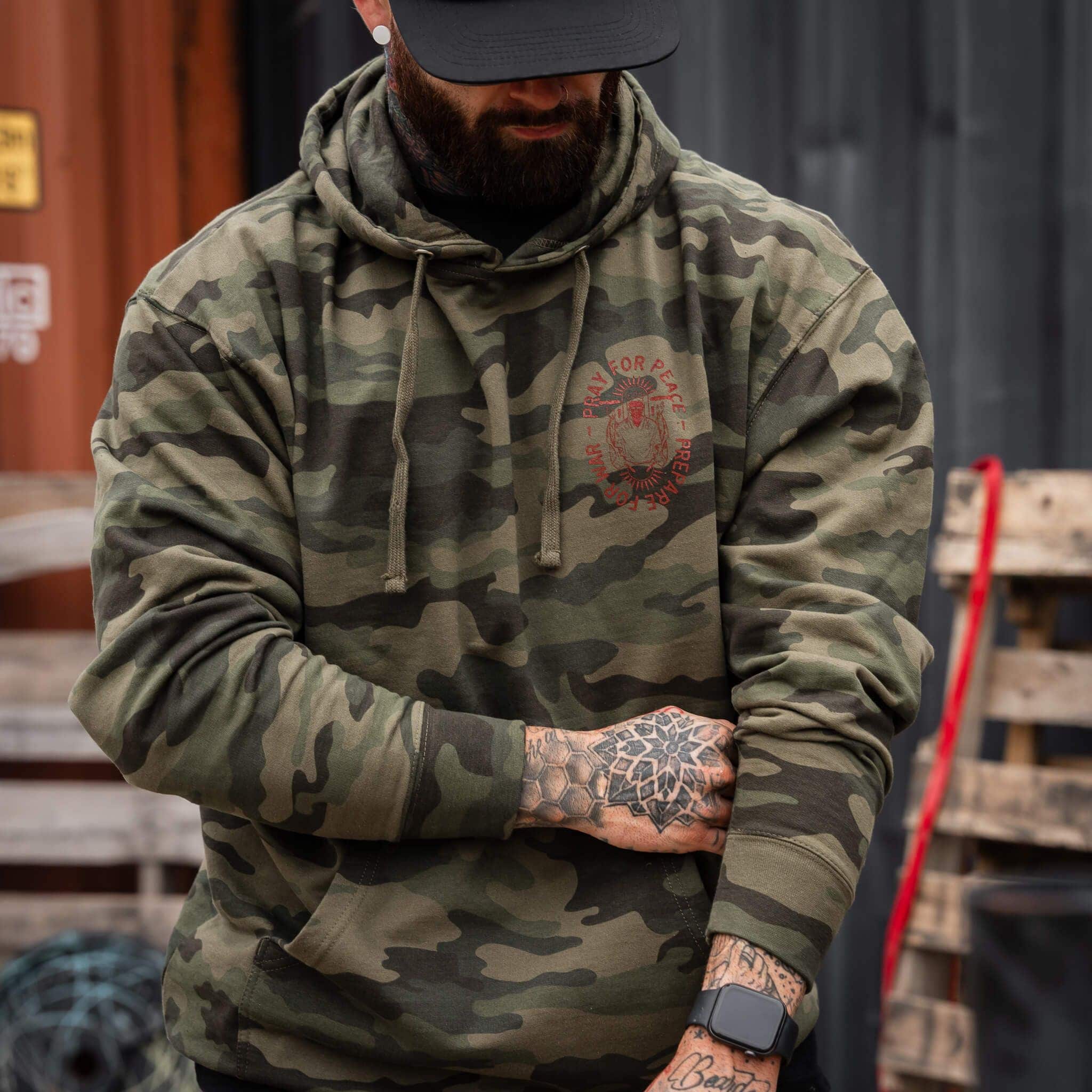 Pray For Peace. Prepare For War. Hoodie - Image 10