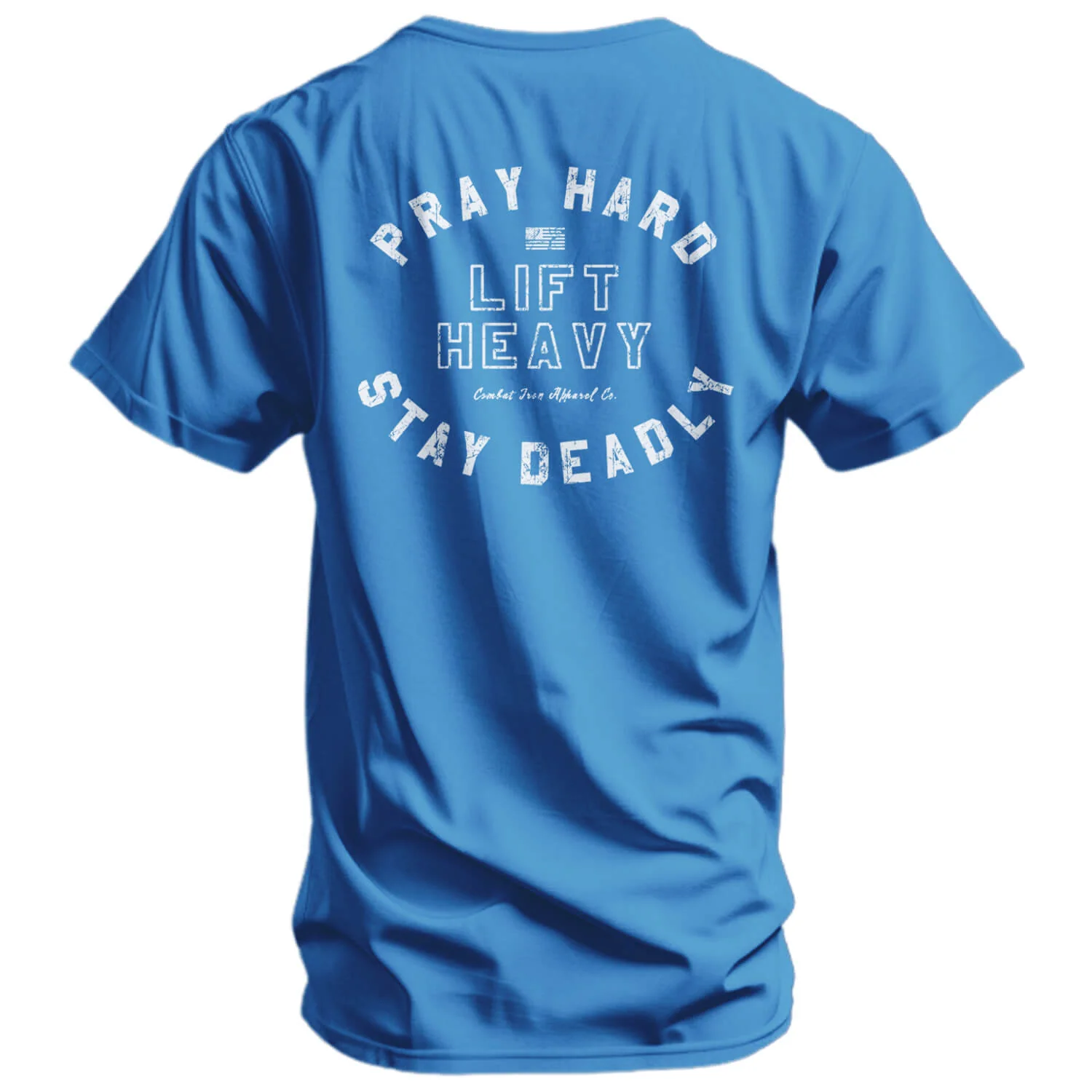 Pray Hard. Lift Heavy. Stay Deadly. Men's T-Shirt - Image 10