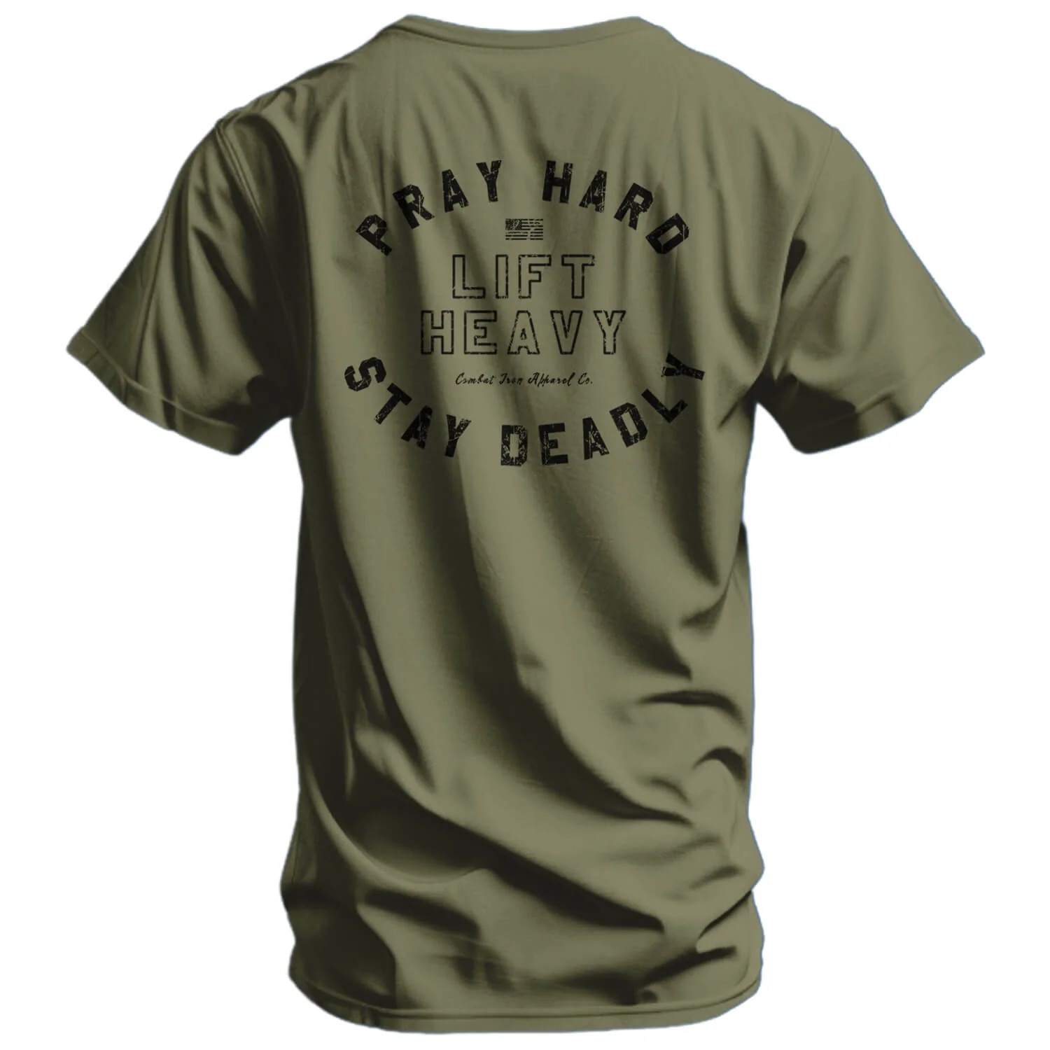 Pray Hard. Lift Heavy. Stay Deadly. Men's T-Shirt - Image 15