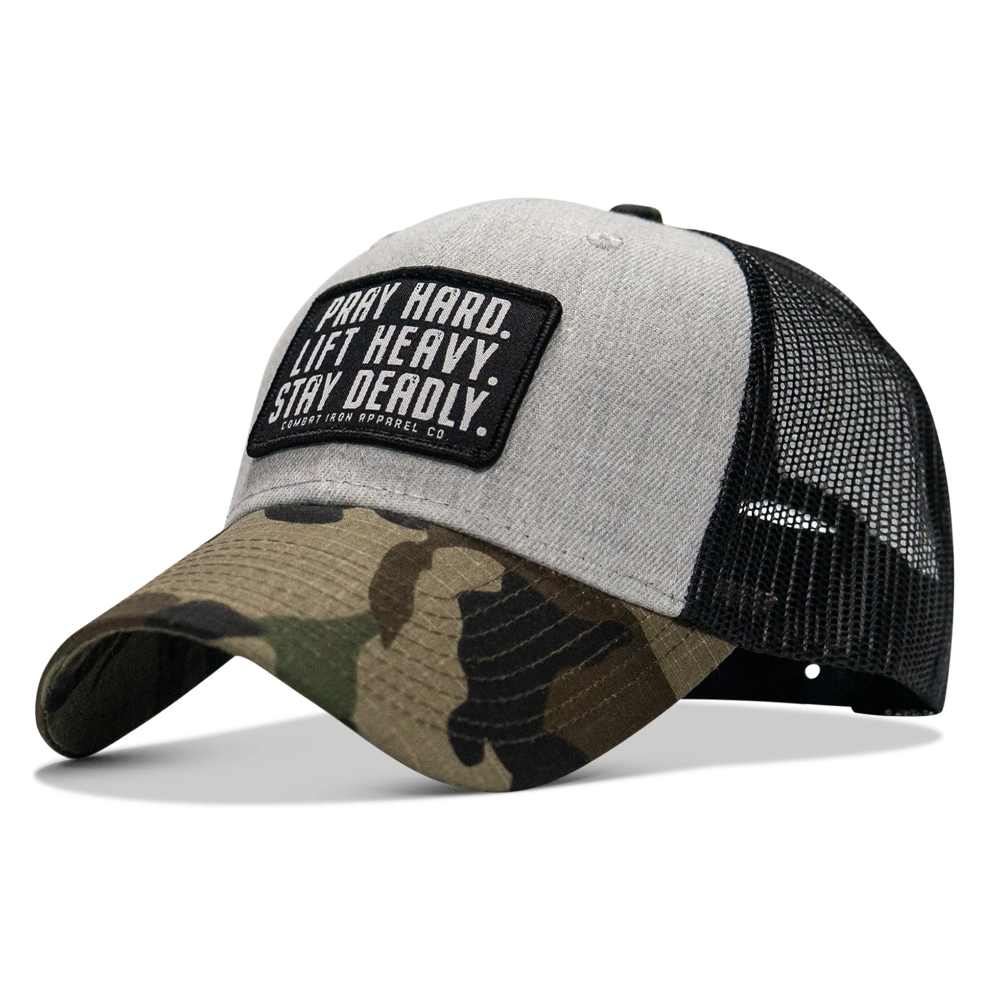 Pray Hard. Lift Heavy. Stay Deadly. Patch Original Ripstop Snapback Hat - Image 23