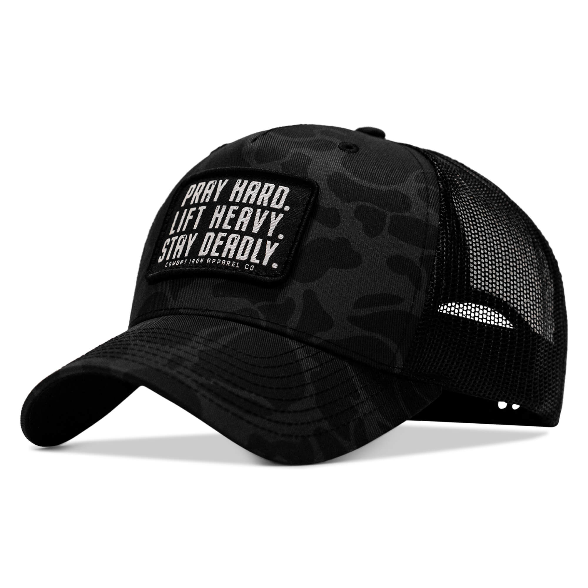 Pray Hard. Lift Heavy. Stay Deadly. Patch Snapback - Image 11