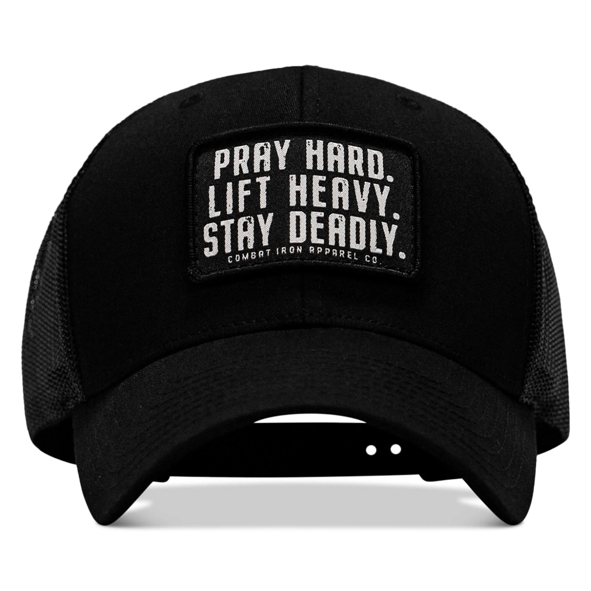 Pray Hard. Lift Heavy. Stay Deadly. Patch Snapback - Image 16