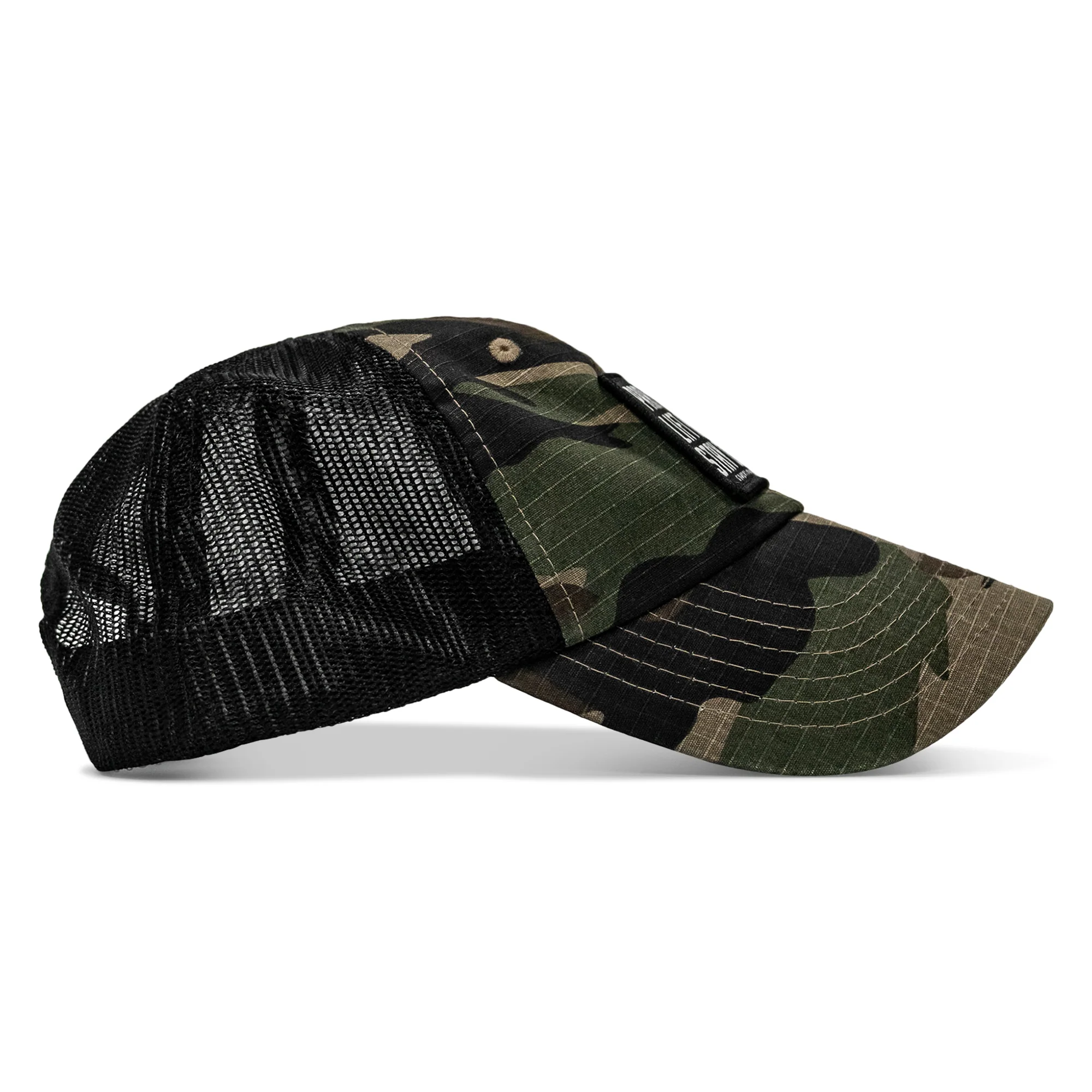 Pray Hard. Lift Heavy. Stay Deadly. Patch Tactical Ripstop Mesh Snapback Hat - Image 32
