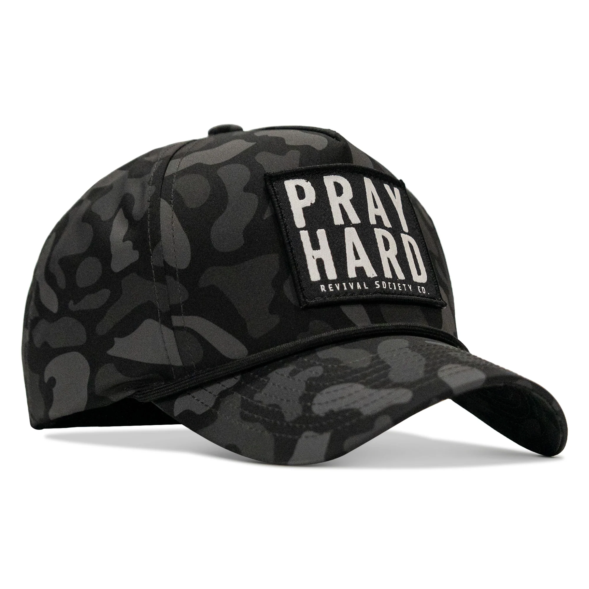 Pray Hard Patch 5 Pannel Snapback - Image 3