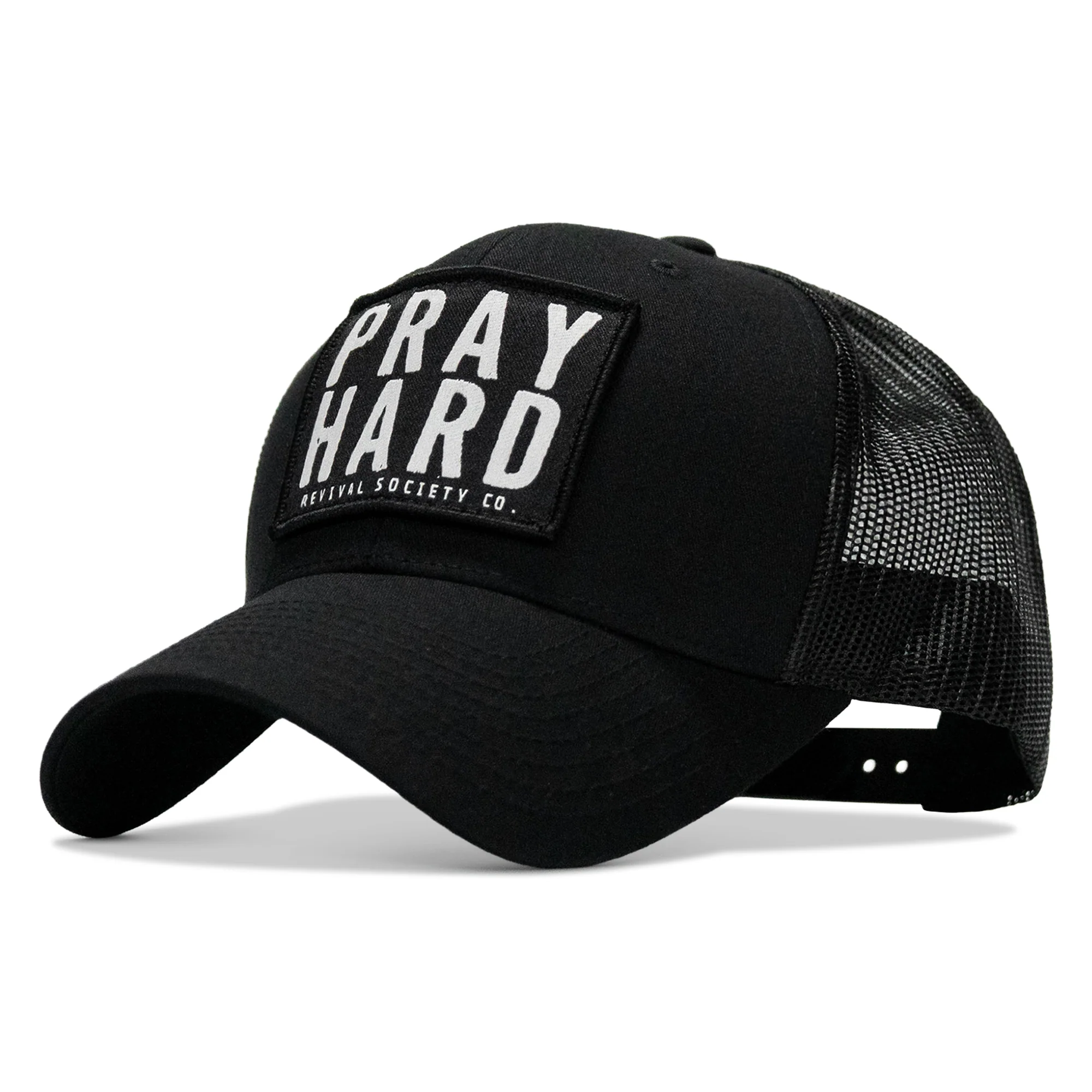 Pray Hard Patch Snapback Hat - Image 2