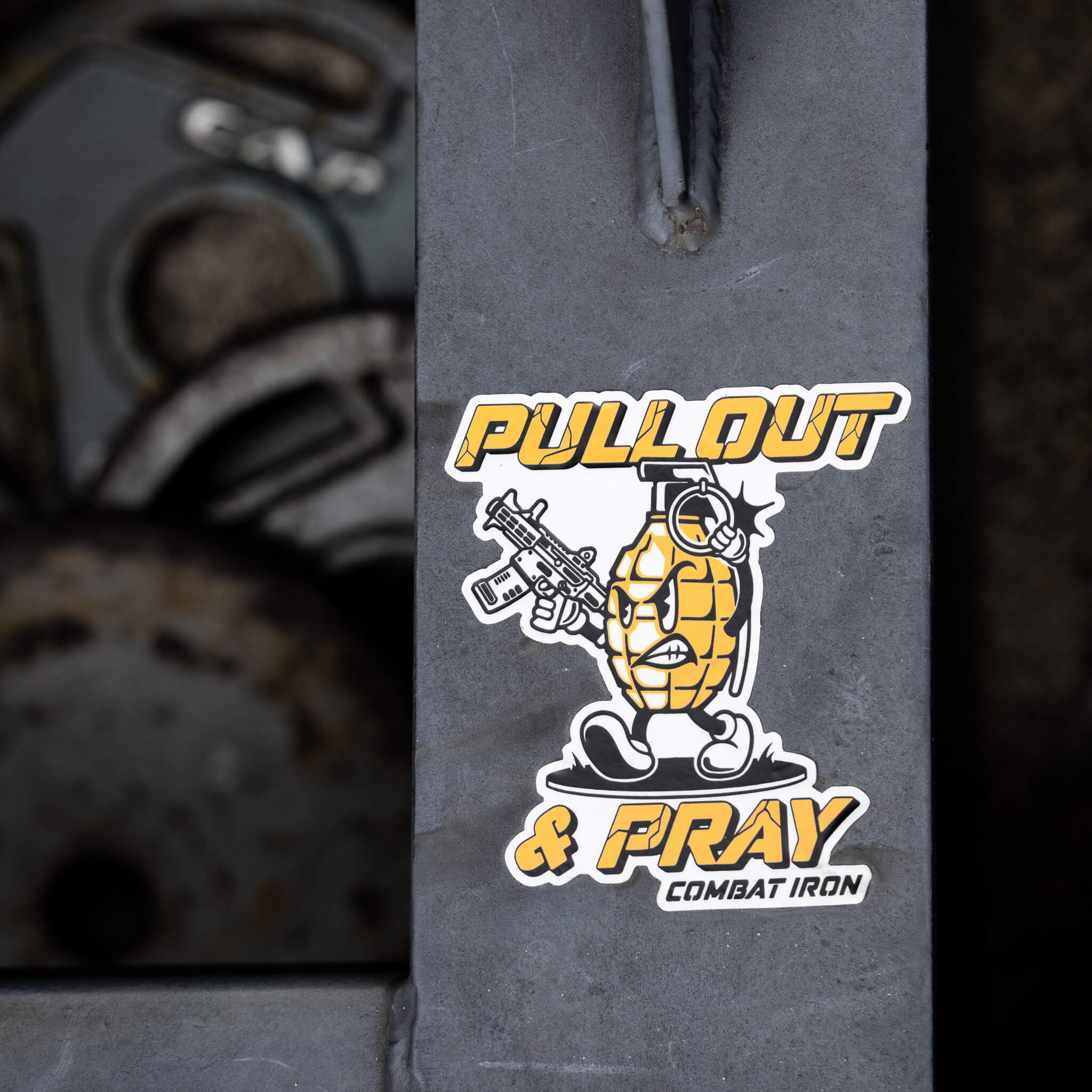 Pull Out & Pray Grenade Decal - Image 2