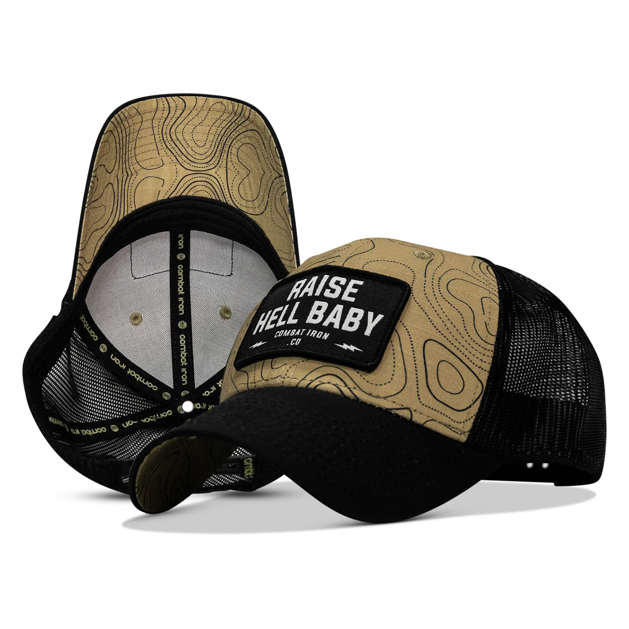Raise Hell Baby Patch Original Ripstop Snapback Hat - Image 9