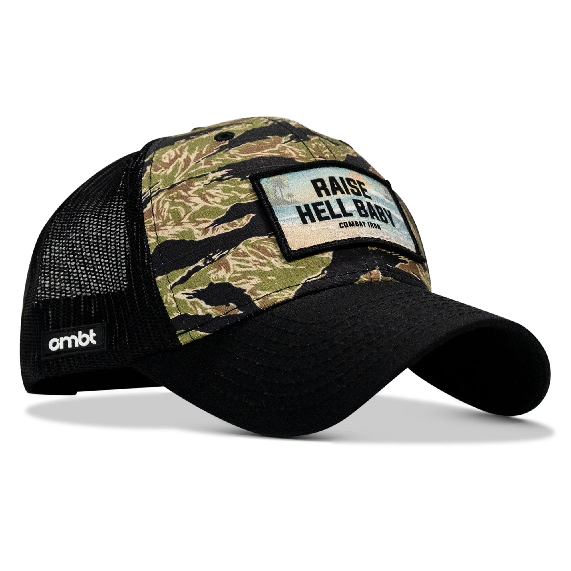 Raise Hell Baby Sunset Patch Original Ripstop Snapback Hat - Image 20