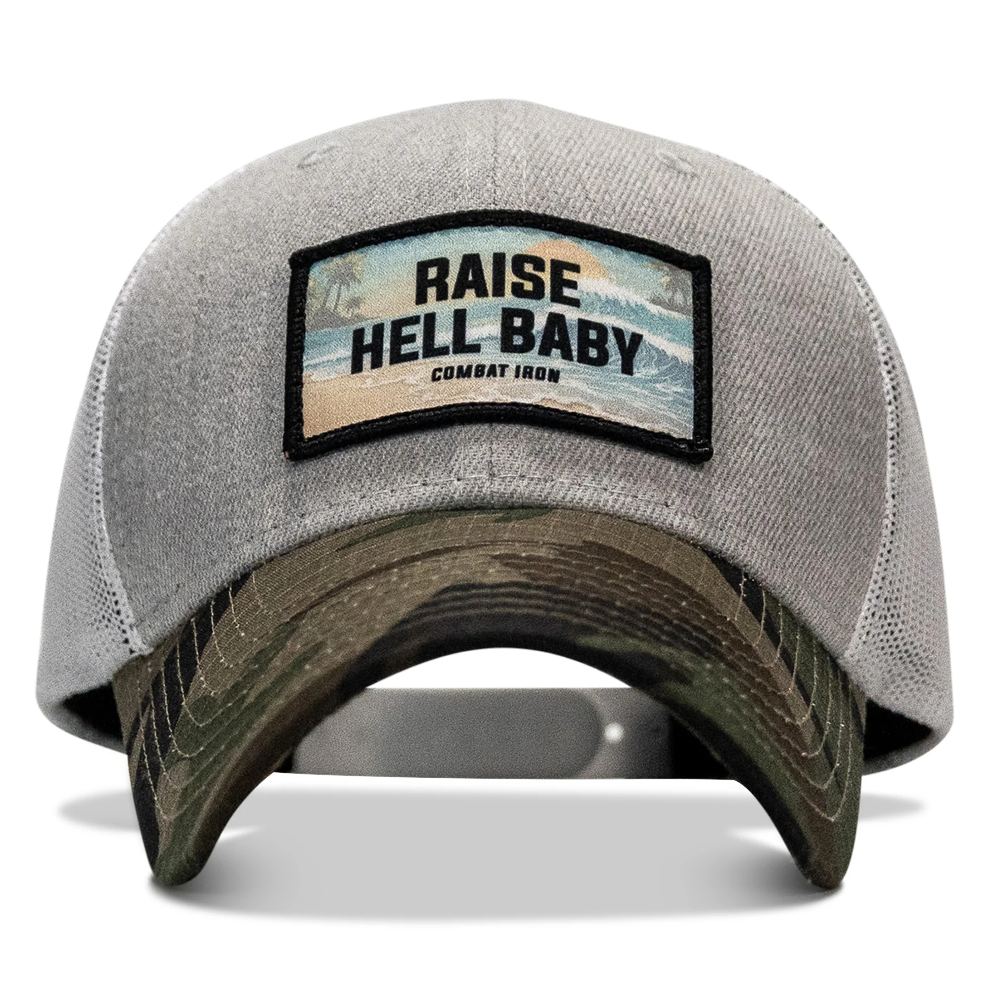 Raise Hell Baby Sunset Patch Original Ripstop Snapback Hat - Image 24