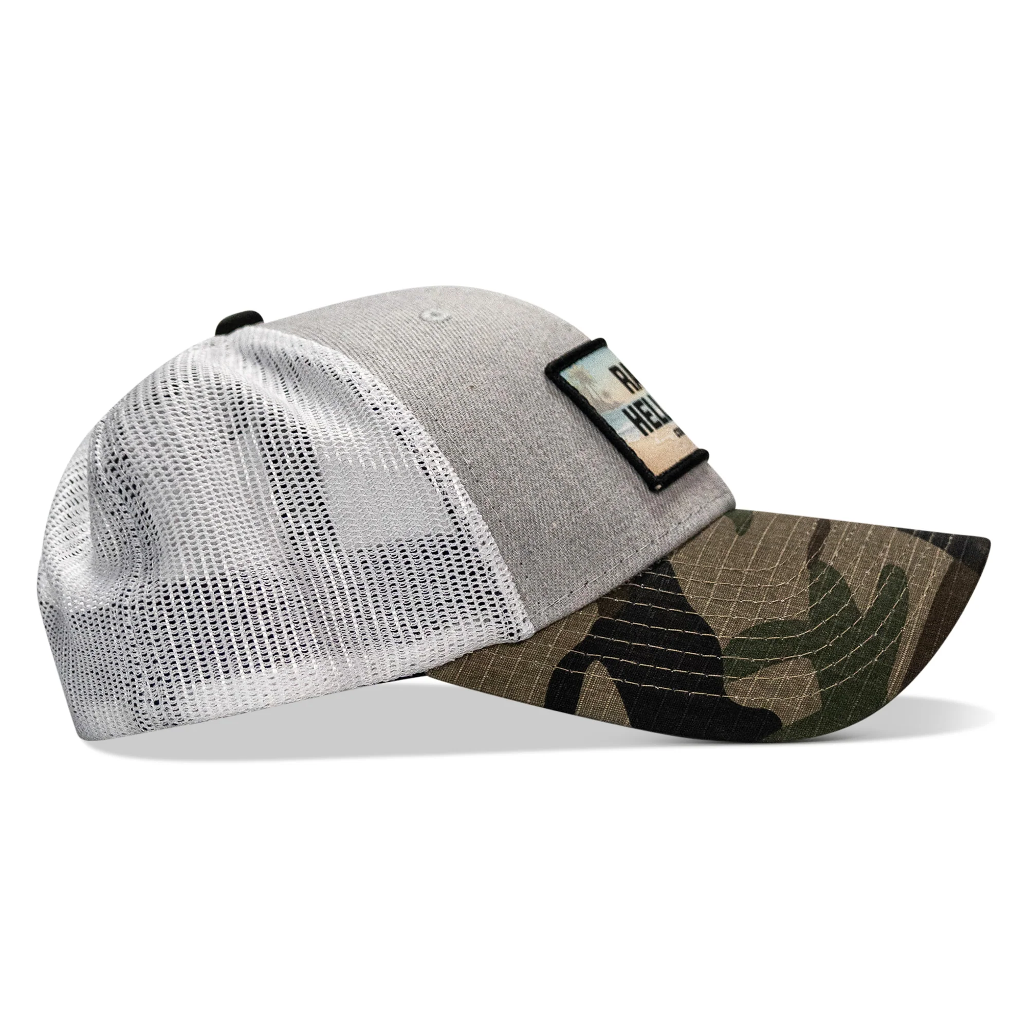 Raise Hell Baby Sunset Patch Original Ripstop Snapback Hat - Image 28