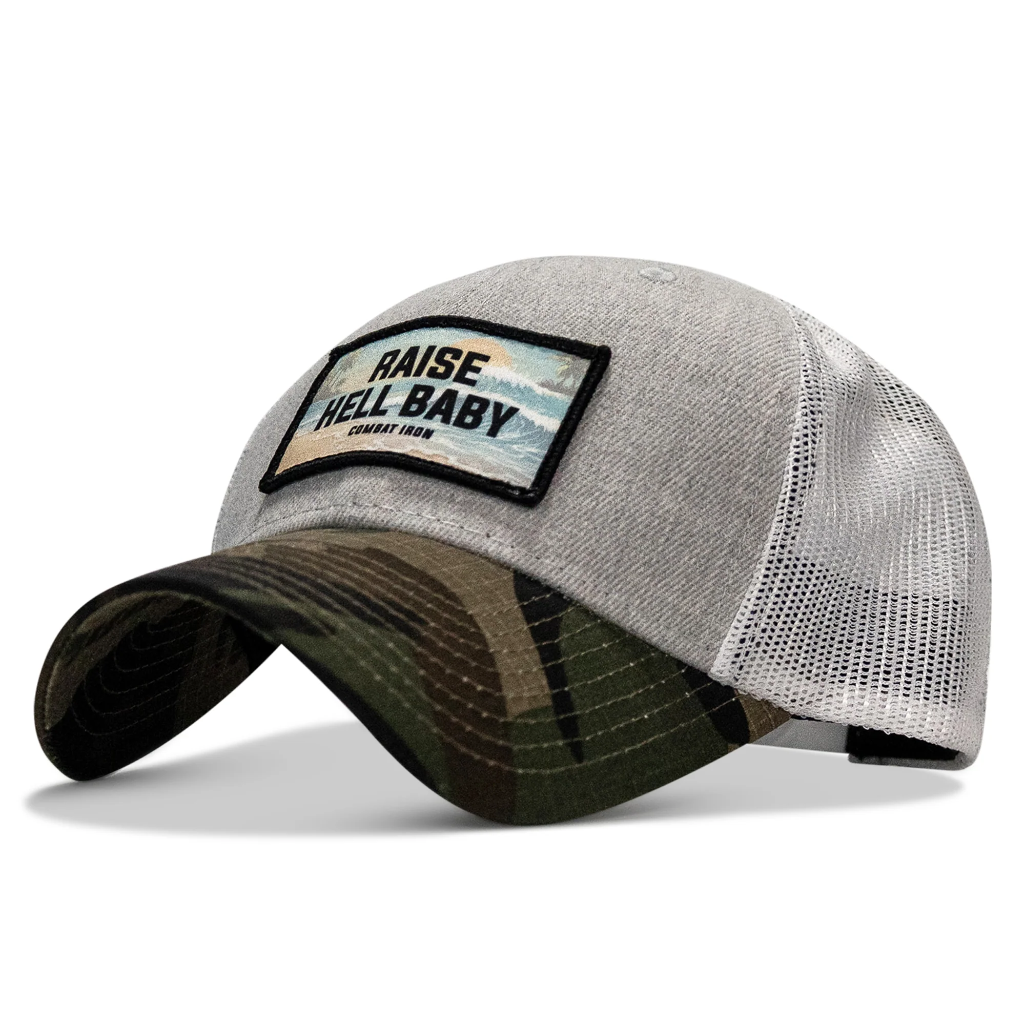 Raise Hell Baby Sunset Patch Snapback Hat - Image 17
