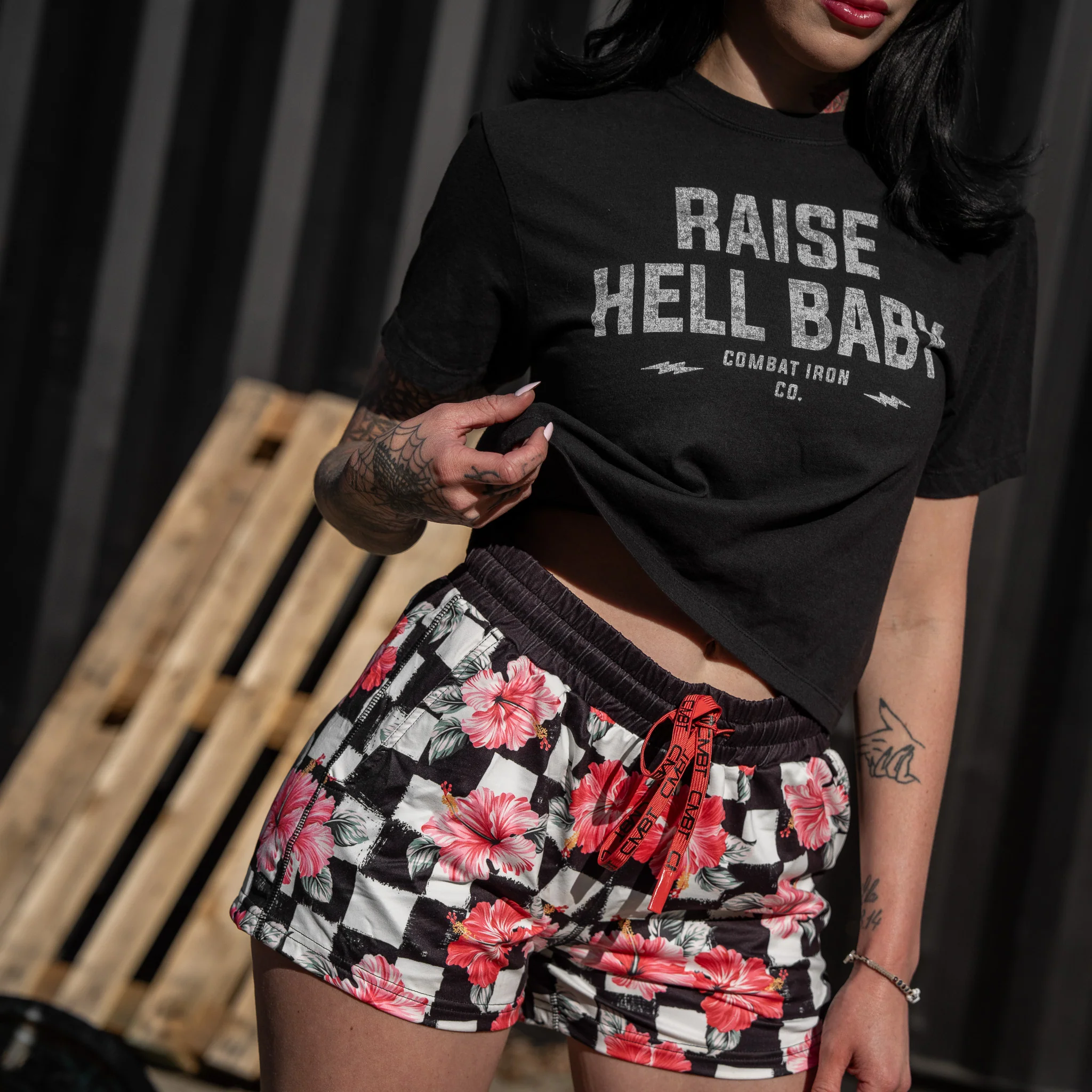 Raise Hell Baby Women's Crop T-Shirt - Image 3