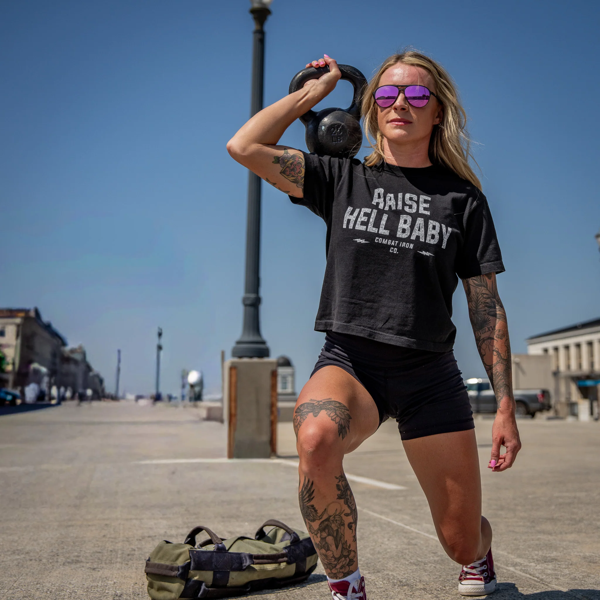 Raise Hell Baby Women's Crop T-Shirt - Image 6
