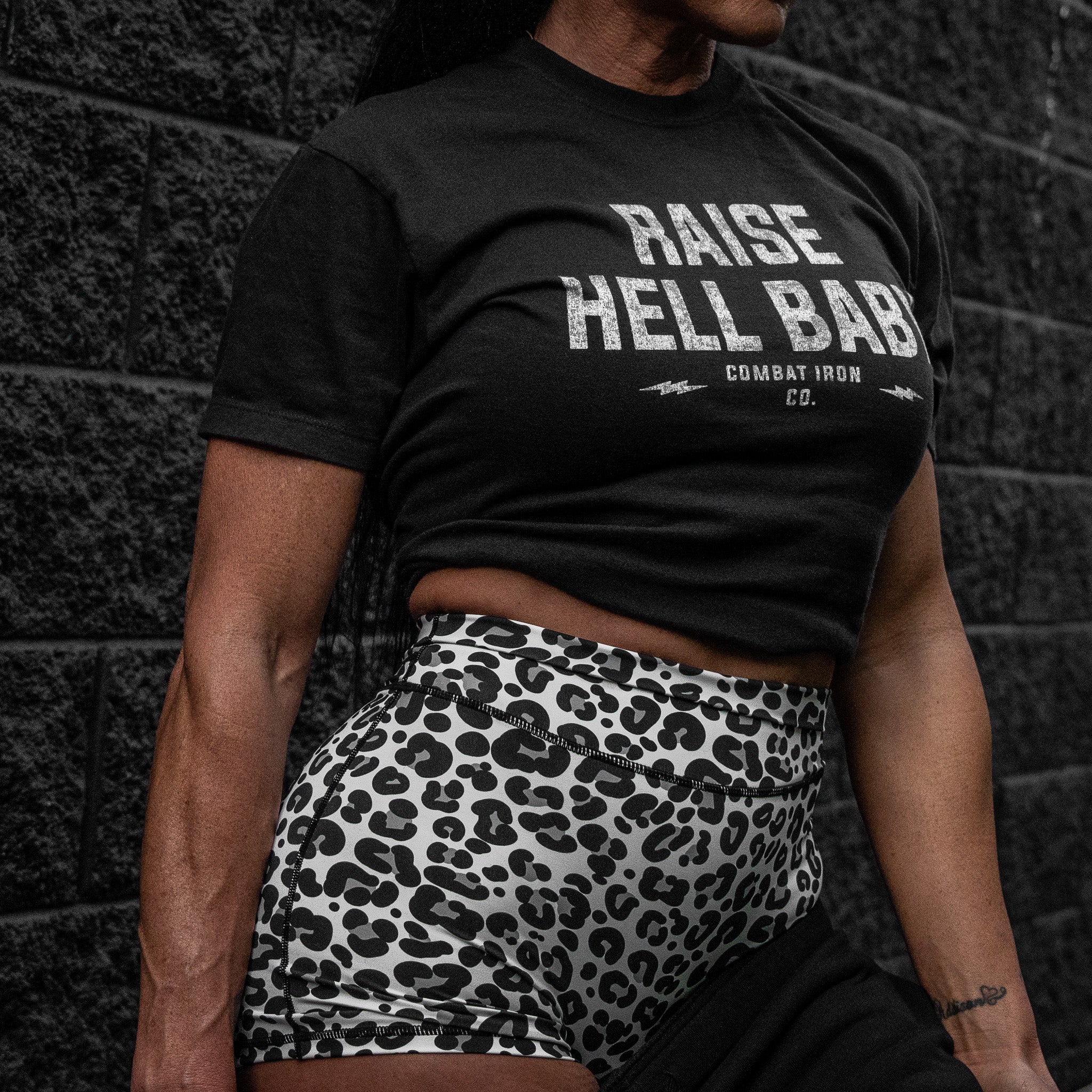 Raise Hell Baby Women's Crop T-Shirt - Image 7