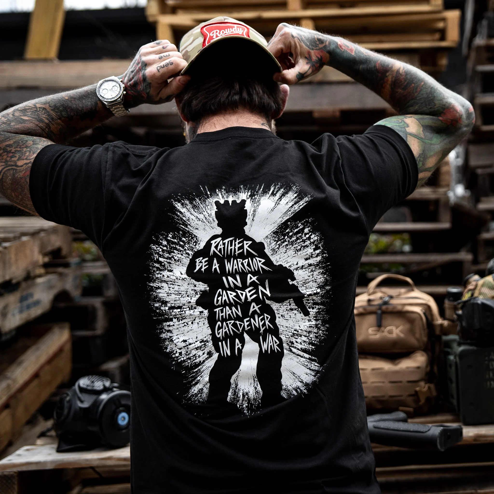 Rather Be A Warrior In A Garden Than A Gardener In A War Men's T-Shirt - Image 6