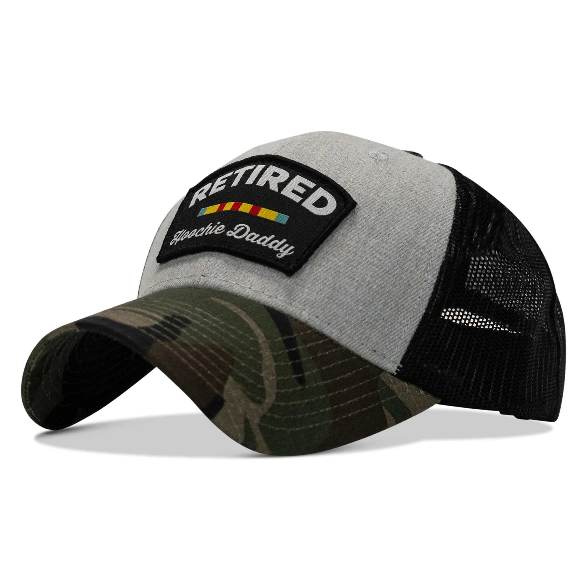 Retired Hoochie Daddy Ribbons Patch Original Ripstop Snapback Hat - Image 18