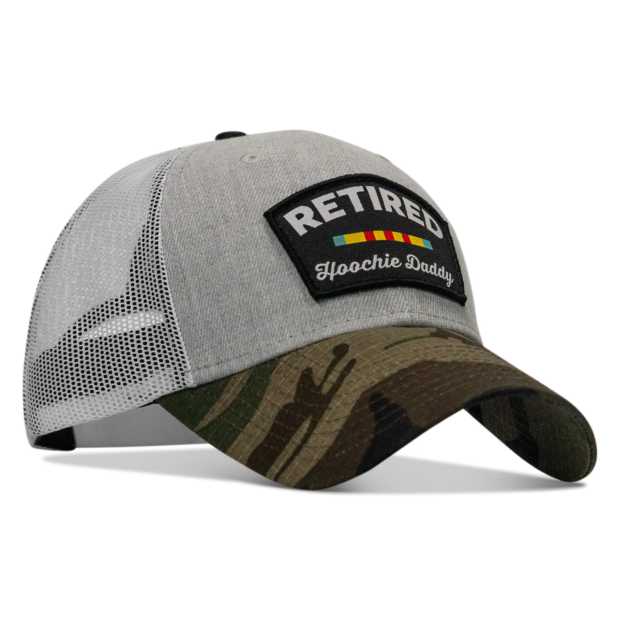 Retired Hoochie Daddy Ribbons Patch Original Ripstop Snapback Hat - Image 9