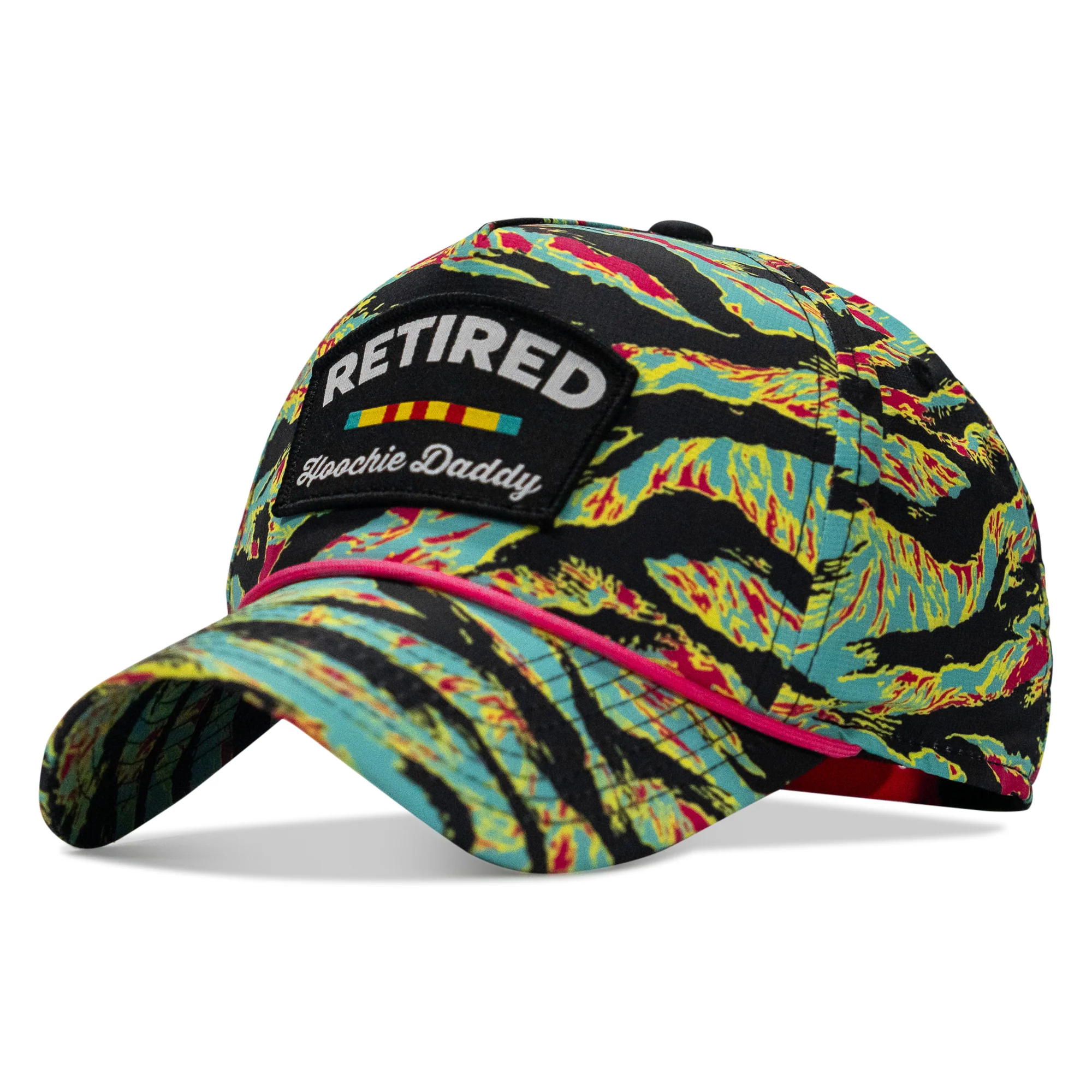 Retired Hoochie Daddy Ribbons Patch Weekender Waterproof Snapback - Image 3