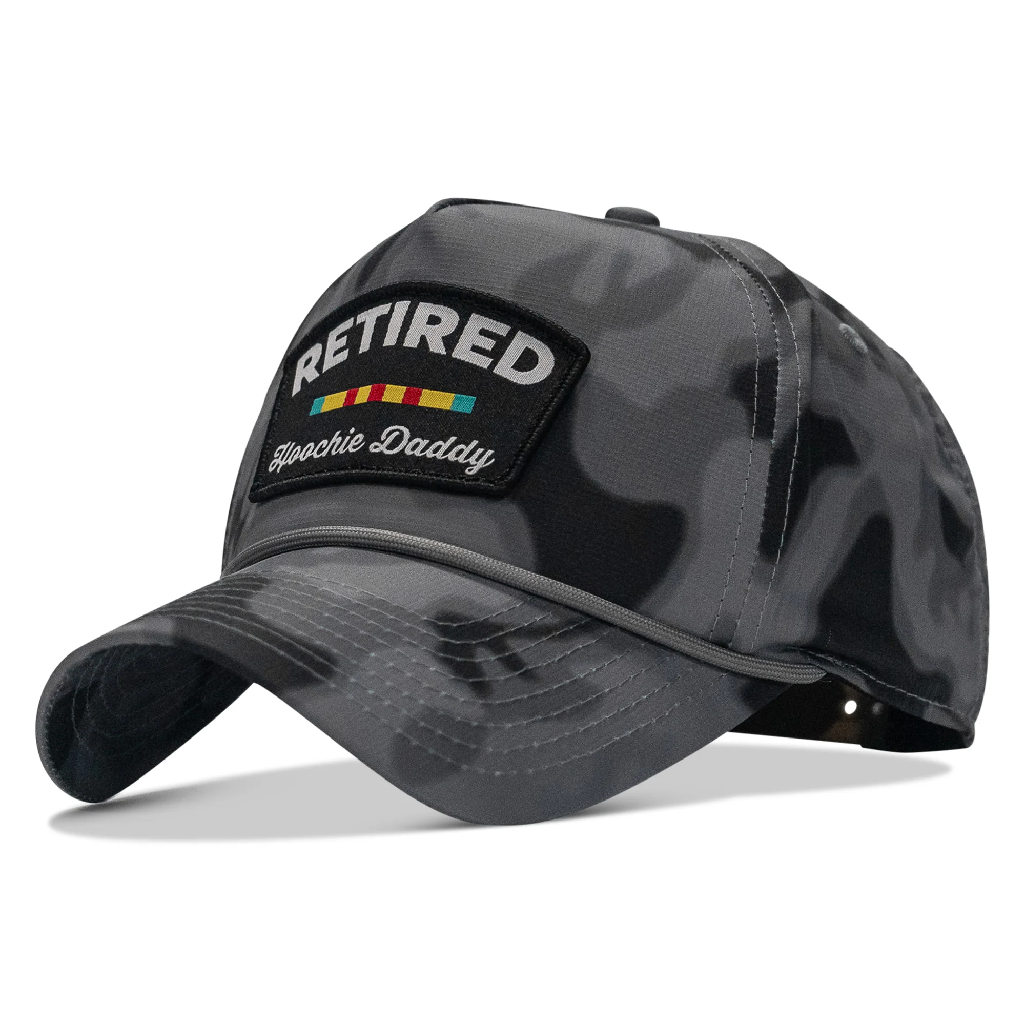 Retired Hoochie Daddy Ribbons Patch Weekender Waterproof Snapback - Image 9