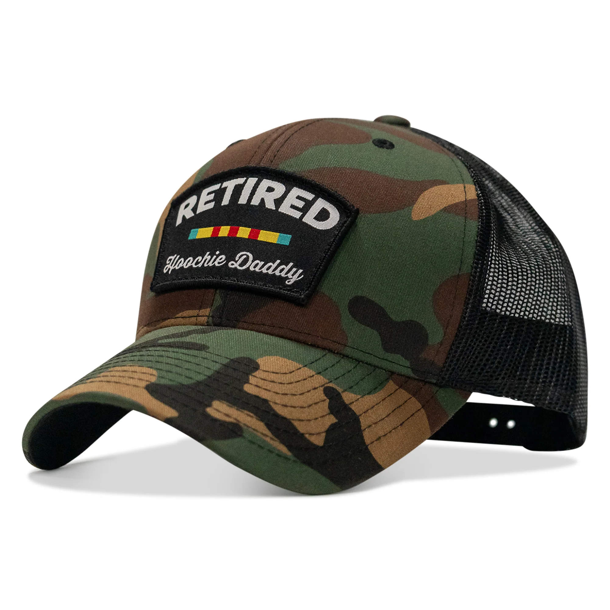 Retired Hoochie Daddy Veteran Patch Snapback Hat - Image 43