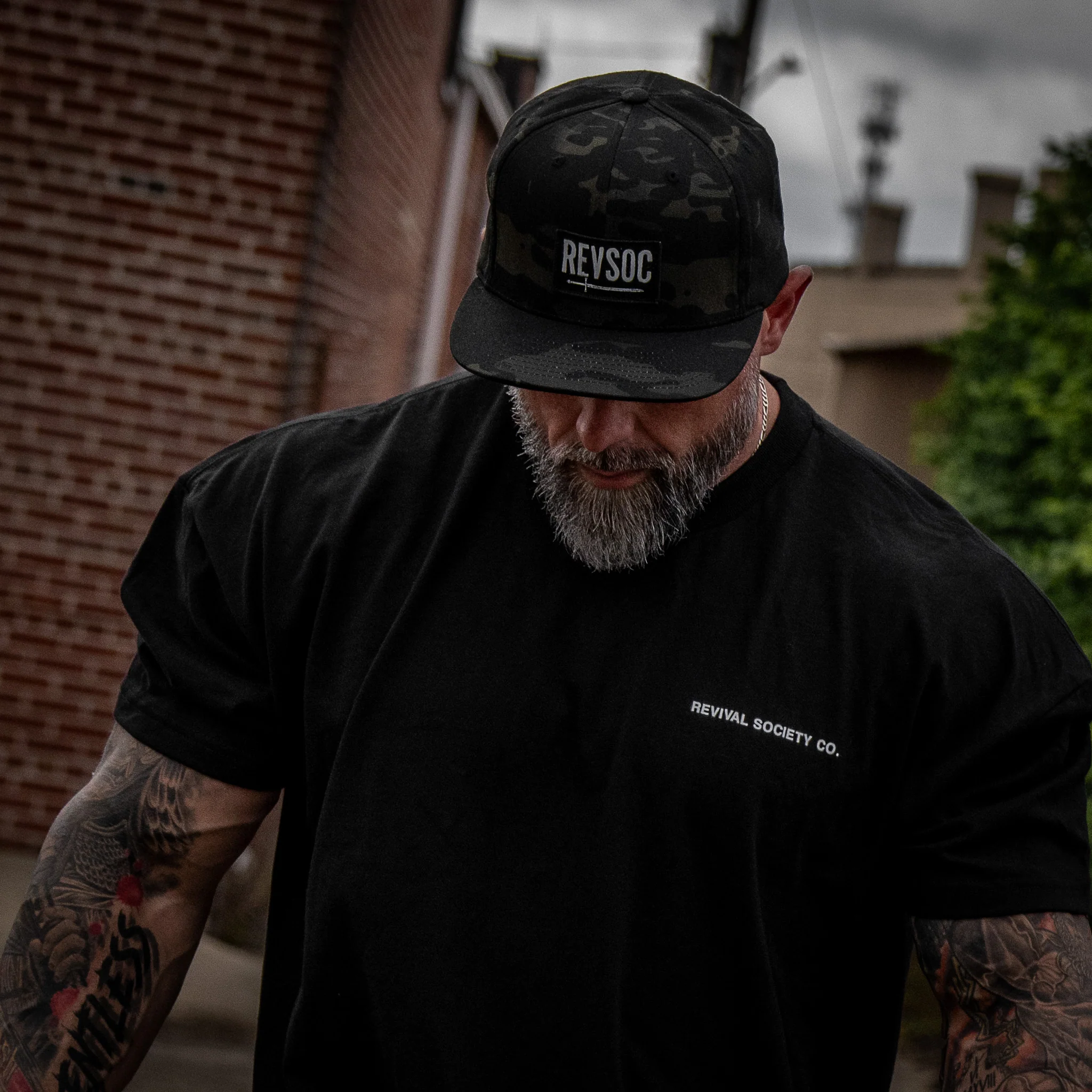 REVSOC Classic Patch Flatbill Hat - Image 9