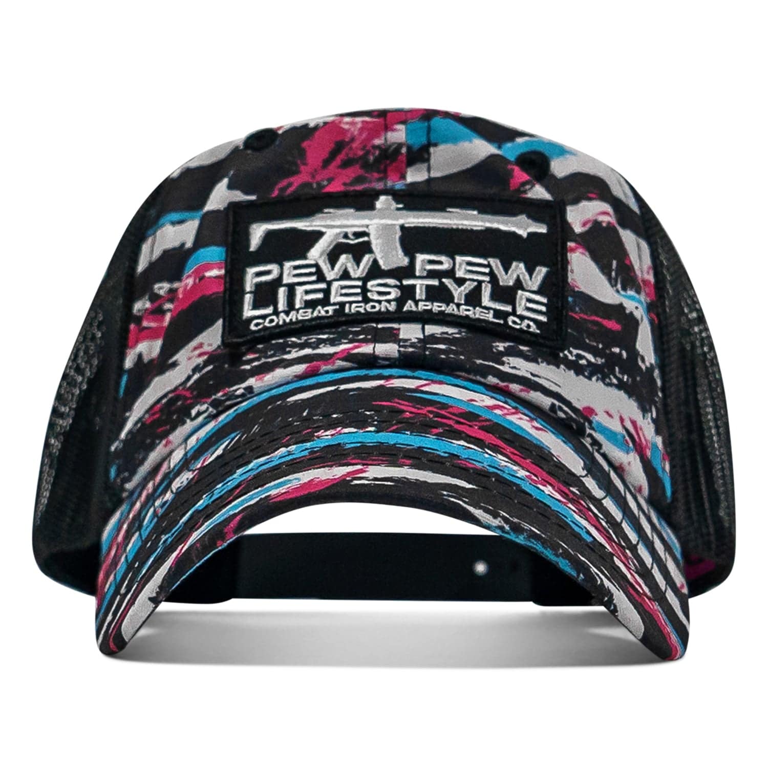 Ripstop Pew Pew Lifesyle Patch Tactical Ripstop Mesh Snapback Hat - Image 4