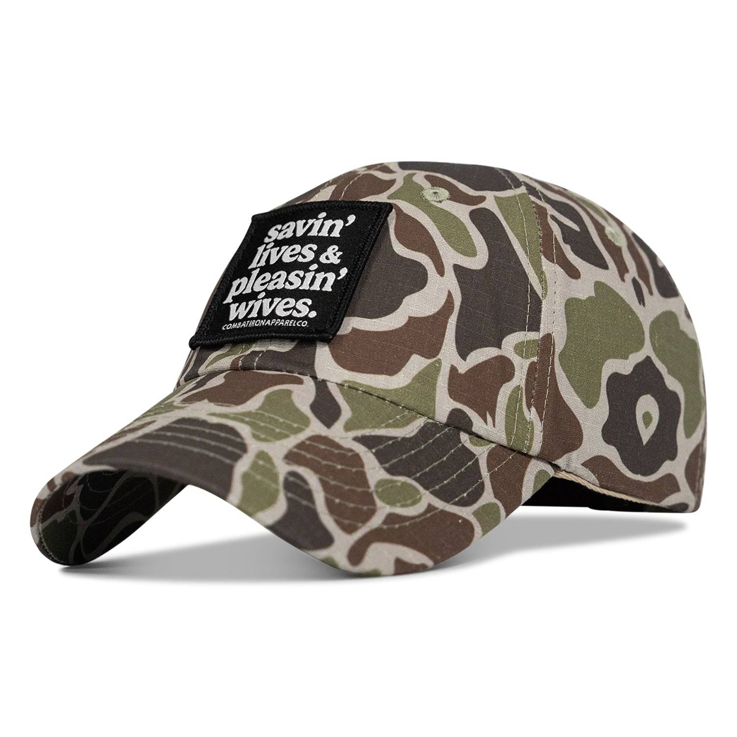 Ripstop Savin' Lives & Pleasin' Wives  Patch Tactical Ripstop Mesh Snapback Hat - Image 37