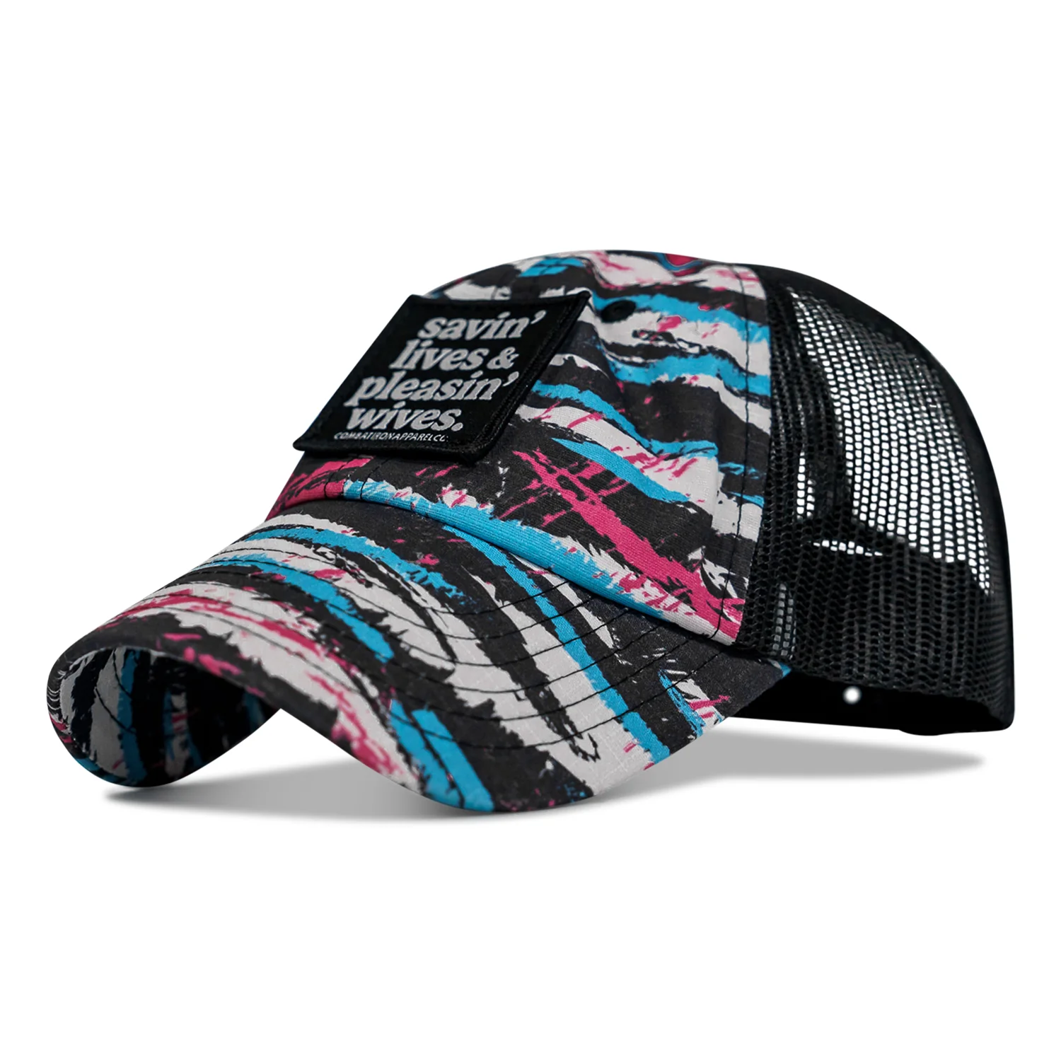 Ripstop Savin' Lives & Pleasin' Wives  Patch Tactical Ripstop Mesh Snapback Hat - Image 8