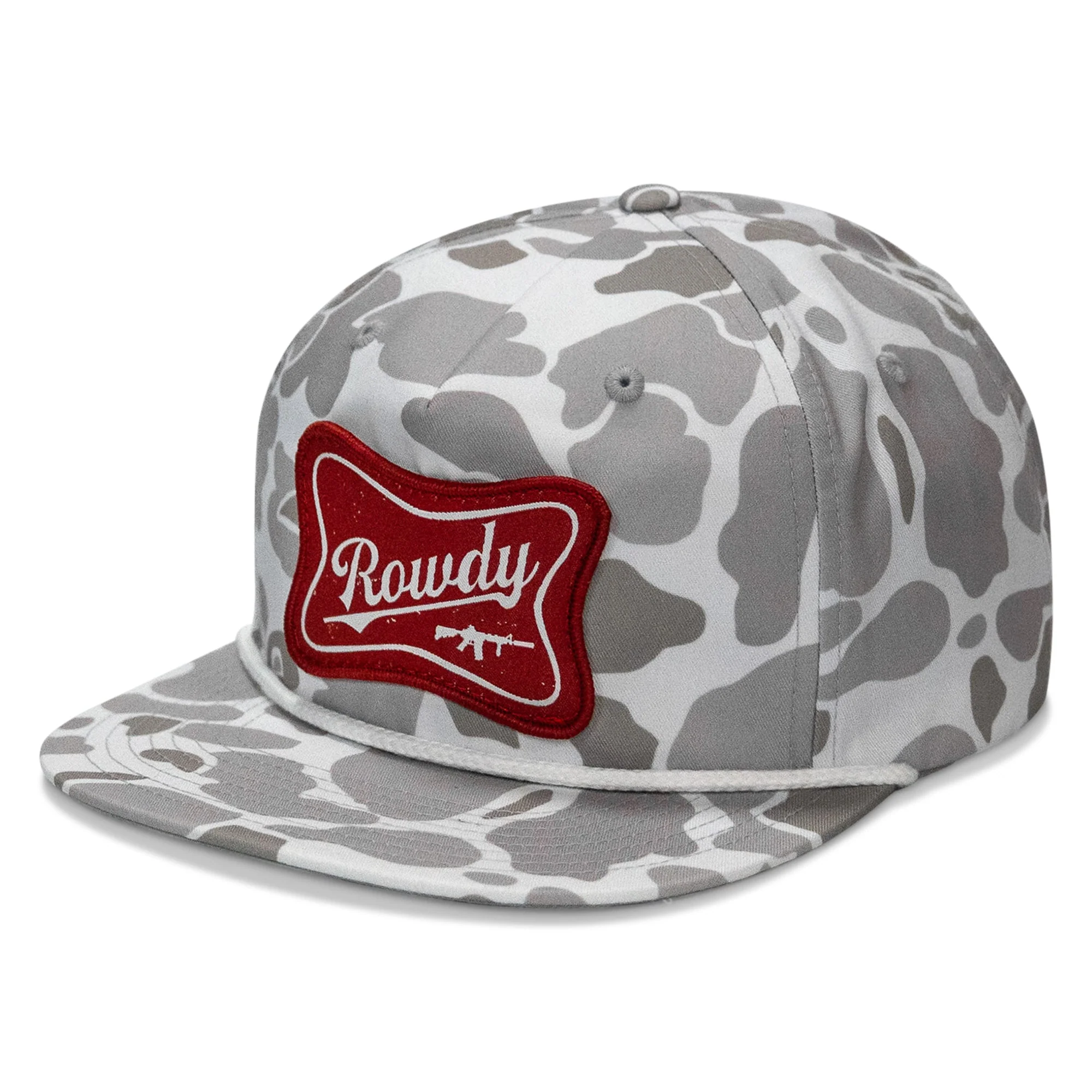 Rowdy Beer Logo Patch Flatbill Snapback - Image 7