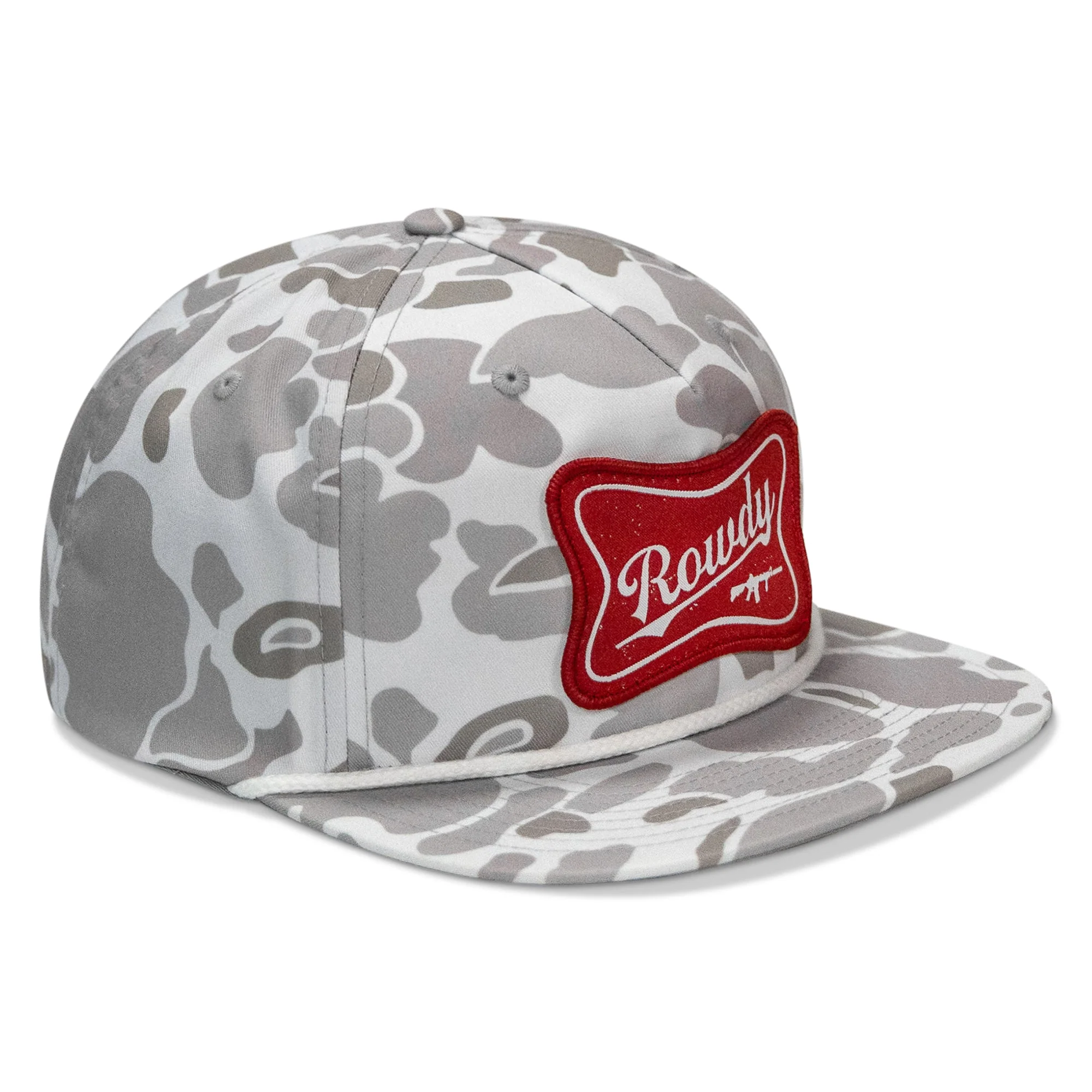 Rowdy Beer Logo Patch Flatbill Snapback - Image 8