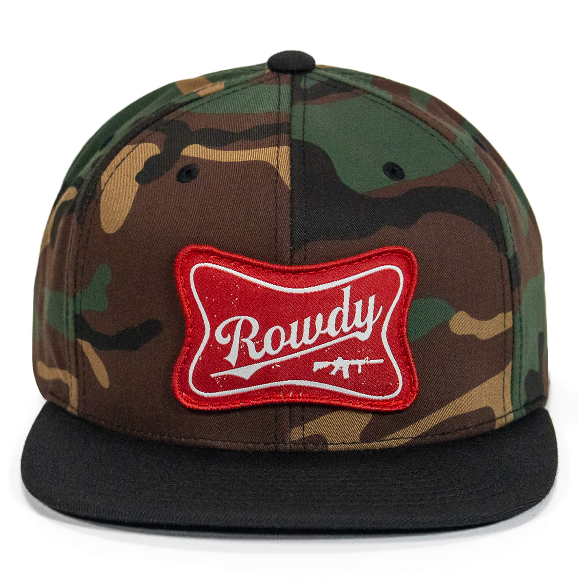 Rowdy Patch Flat Bill SnapBack Hat - Image 10