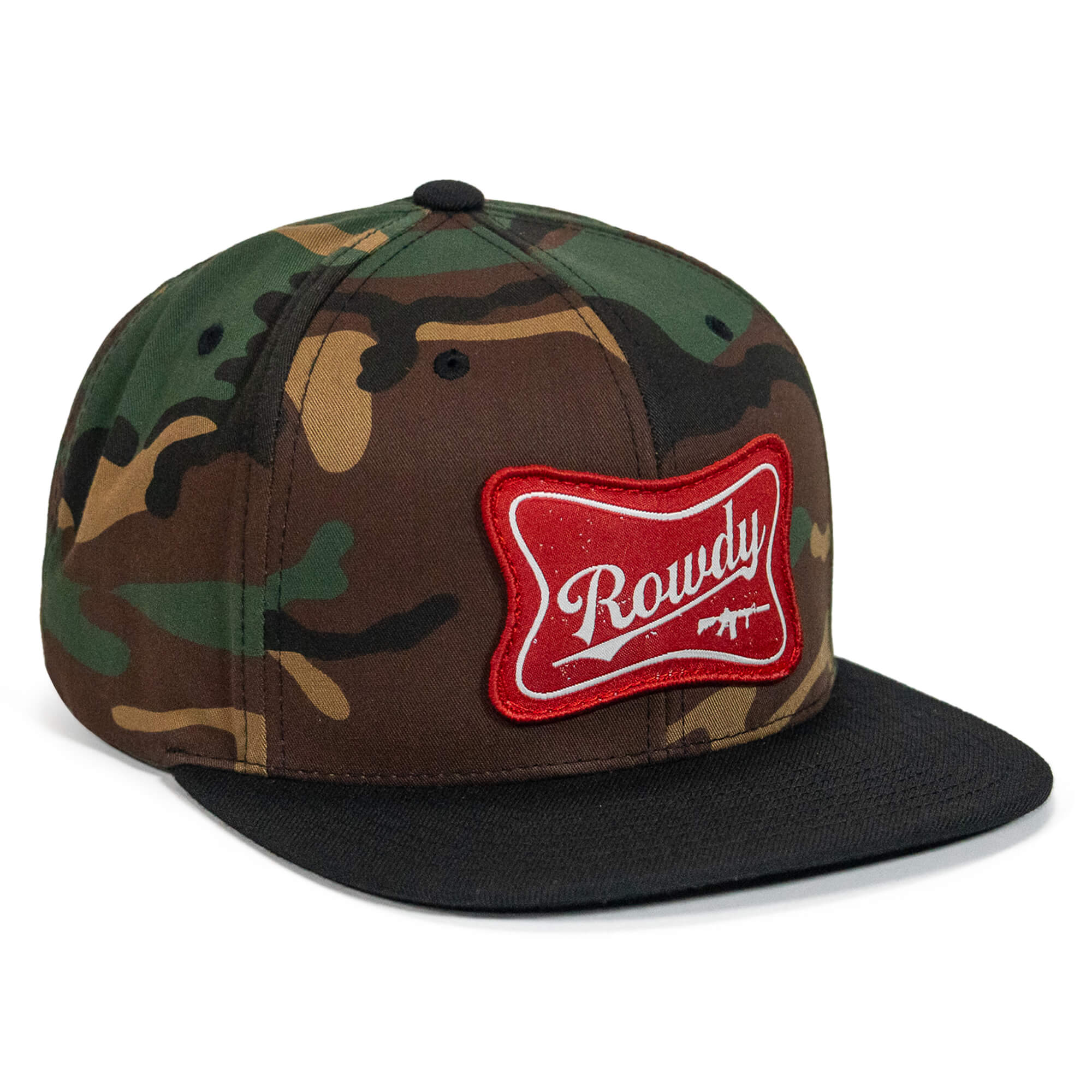 Rowdy Patch Flat Bill SnapBack Hat - Image 11
