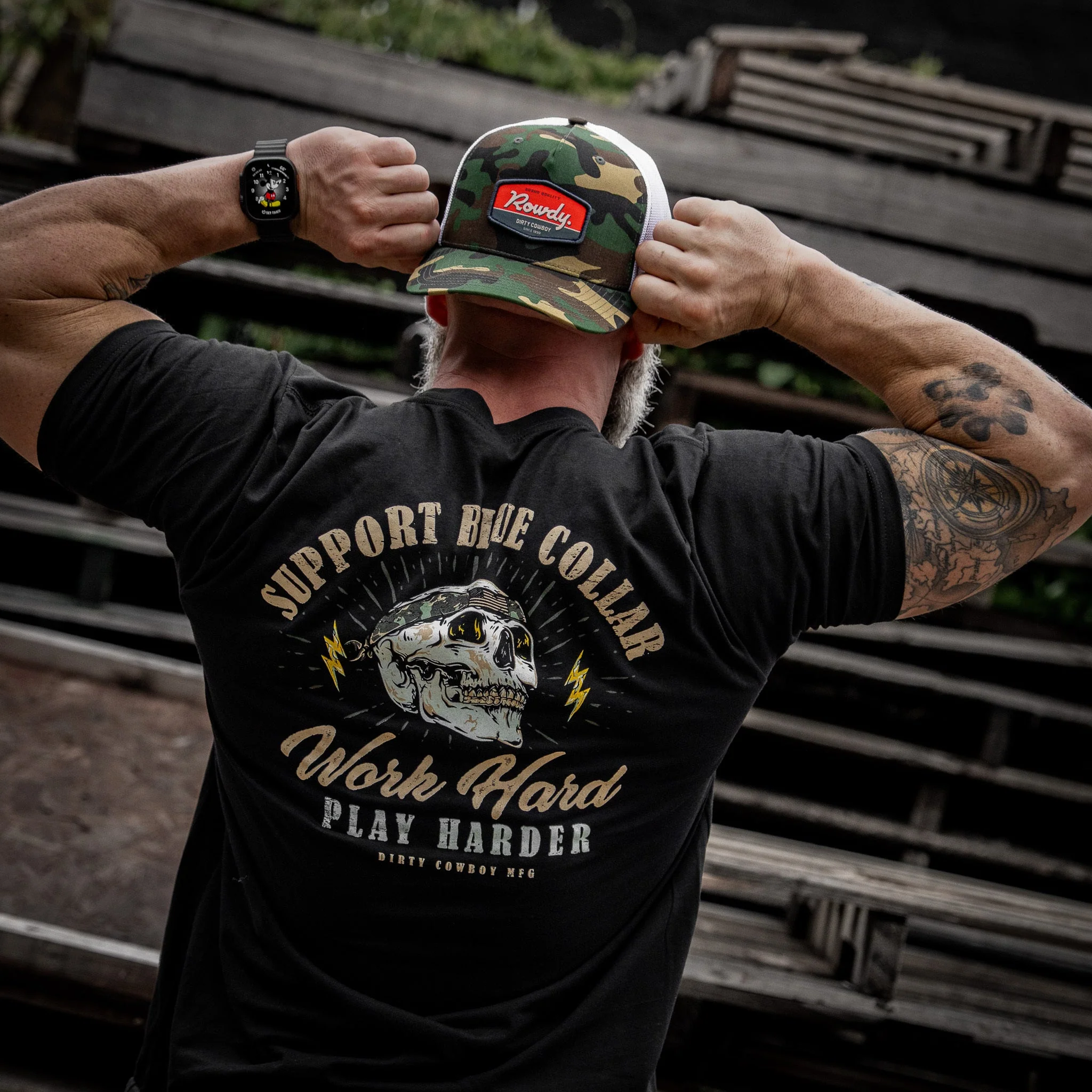 Rowdy. USA Dirty Cowboy Patch SnapBack - Image 36