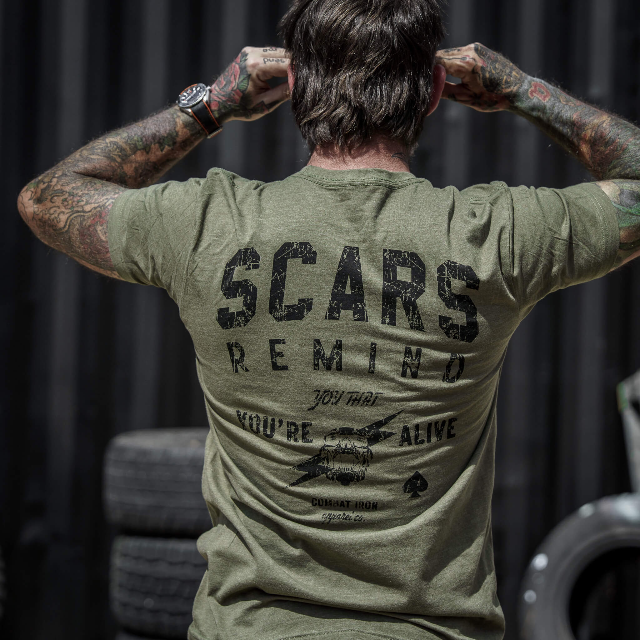 Scars Remind You That You're Alive Men's T-Shirt - Image 7