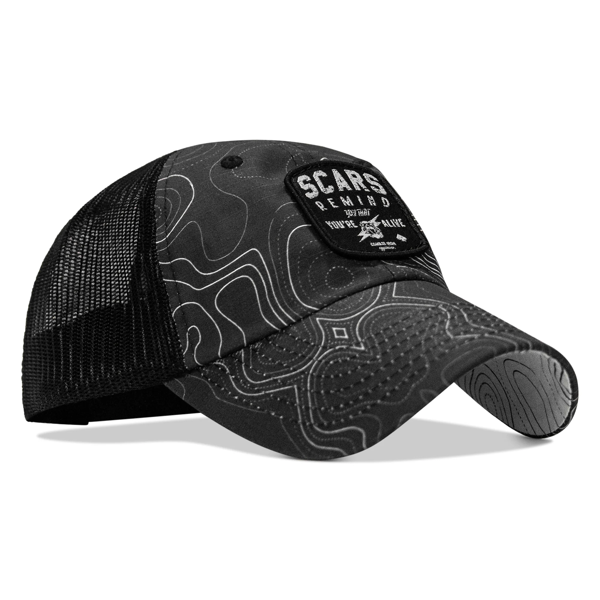 Scars Remind You You're Alive Patch Tactical Ripstop Mesh Snapback Hat - Image 29