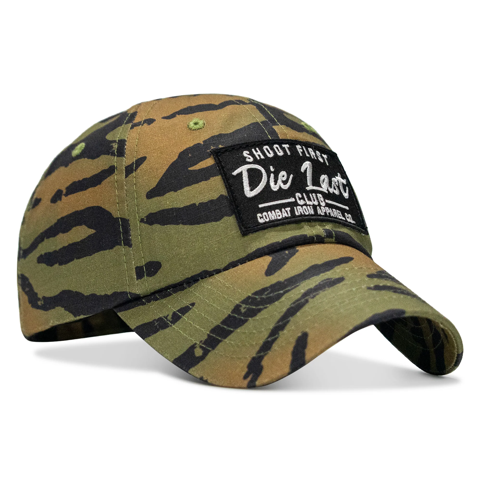 Shoot First. Die Last. Club Patch Tactical Ripstop Mesh Snapback Hat - Image 47